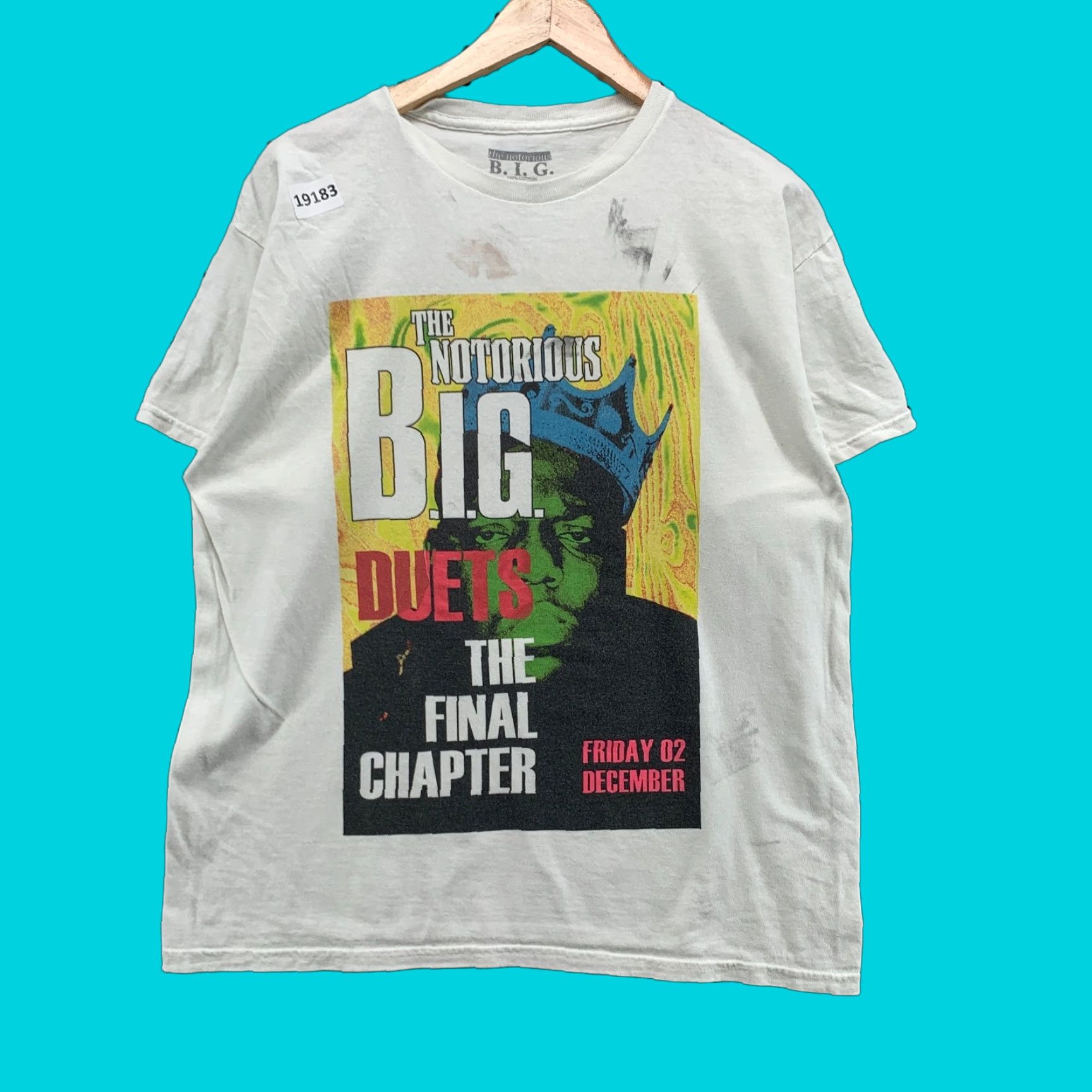 Vintage Notorious BIG Duets The Final Chapter Shirt White Adult Large Music Hip Hop T 22x27 Mens Size US L / EU 52-54 / 3 - 1 Thumbnail