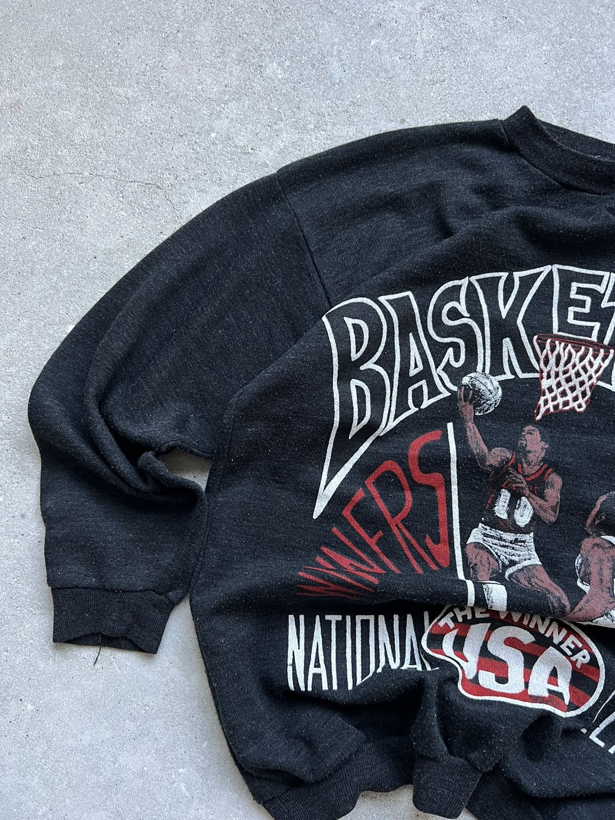 NBA × Vintage 90s Vintage Basketball National League Sweater Size US L / EU 52-54 / 3 - 6 Thumbnail