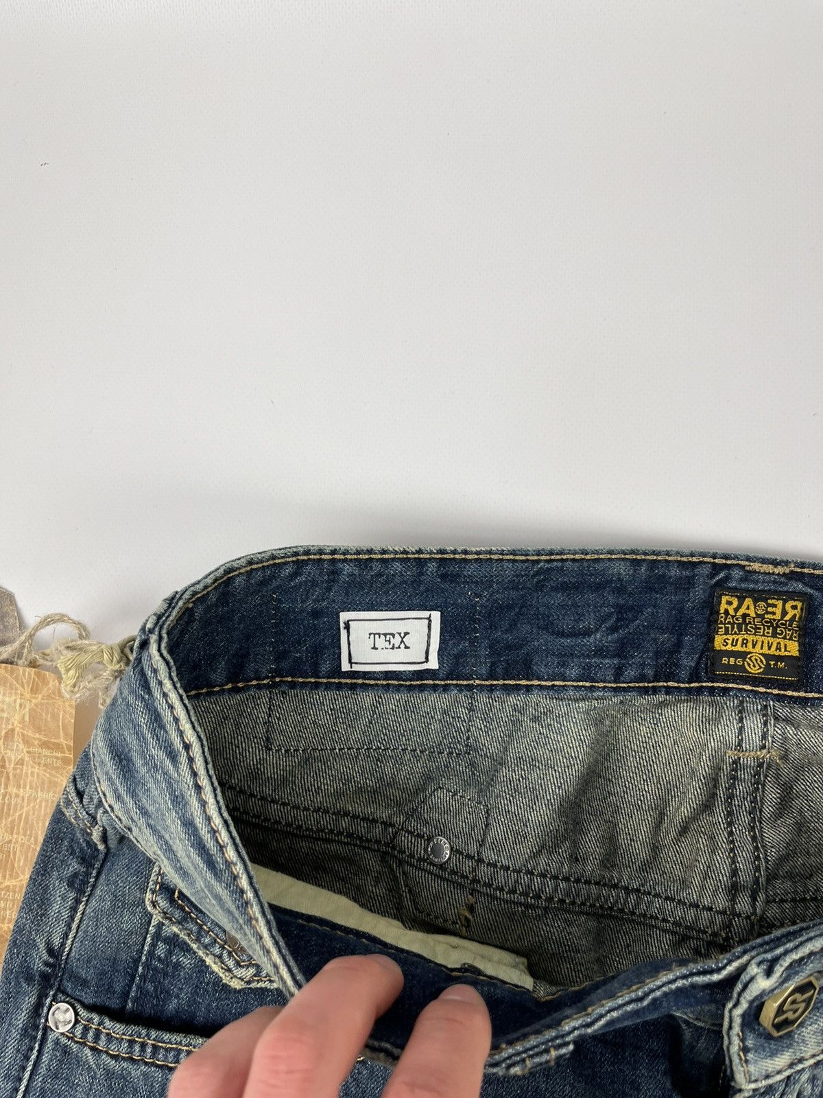 Other Jeans Dirty Pants faded crash denim thrashed y2k distressed Size US 32 / EU 48 - 3 Thumbnail