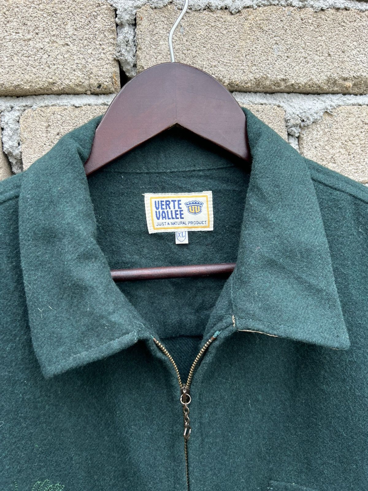Vintage Vintage Verte Vallee Wool Zipper Jacket Size US XL / EU 56 / 4 - 5 Thumbnail