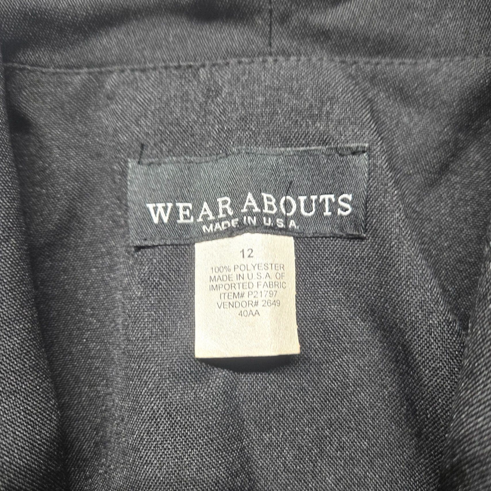 Vintage VINTAGE Wear Abouts Jacket Women's Black 12 Classic Event Office Career Size XL / US 12-14 / IT 48-50 - 2 Thumbnail