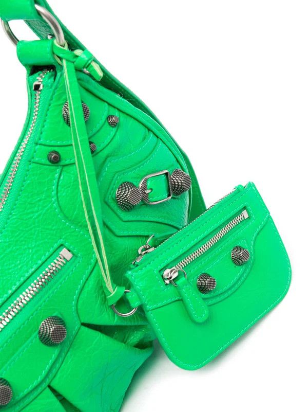 Balenciaga o1mt1gz0125 Size: OS / Le Cagole Shoulder Bag in Vivid Green Size ONE SIZE - 5 Thumbnail