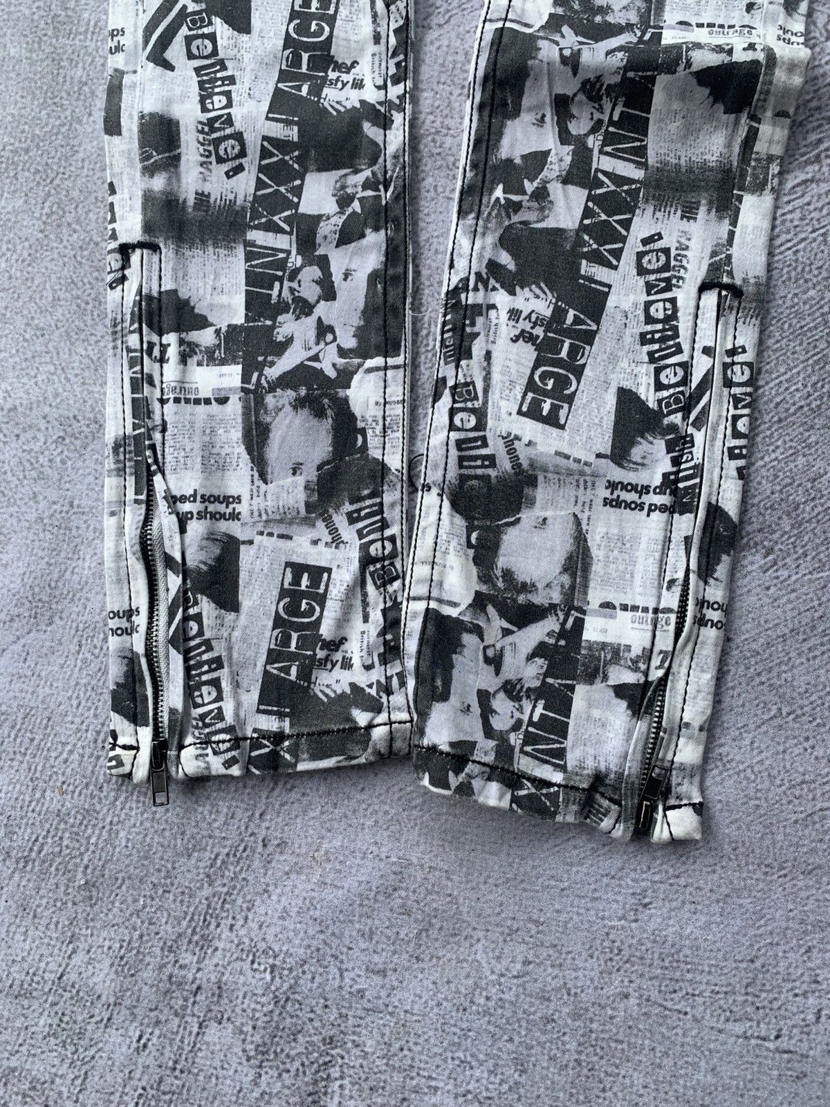 Japanese Brand Gladnews printed denim pants Size US 30 / EU 46 - 4 Thumbnail