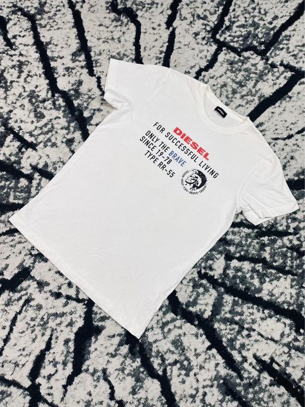 Diesel Diesel T-shirt white logo M Size US M / EU 48-50 / 2 - 2 Thumbnail
