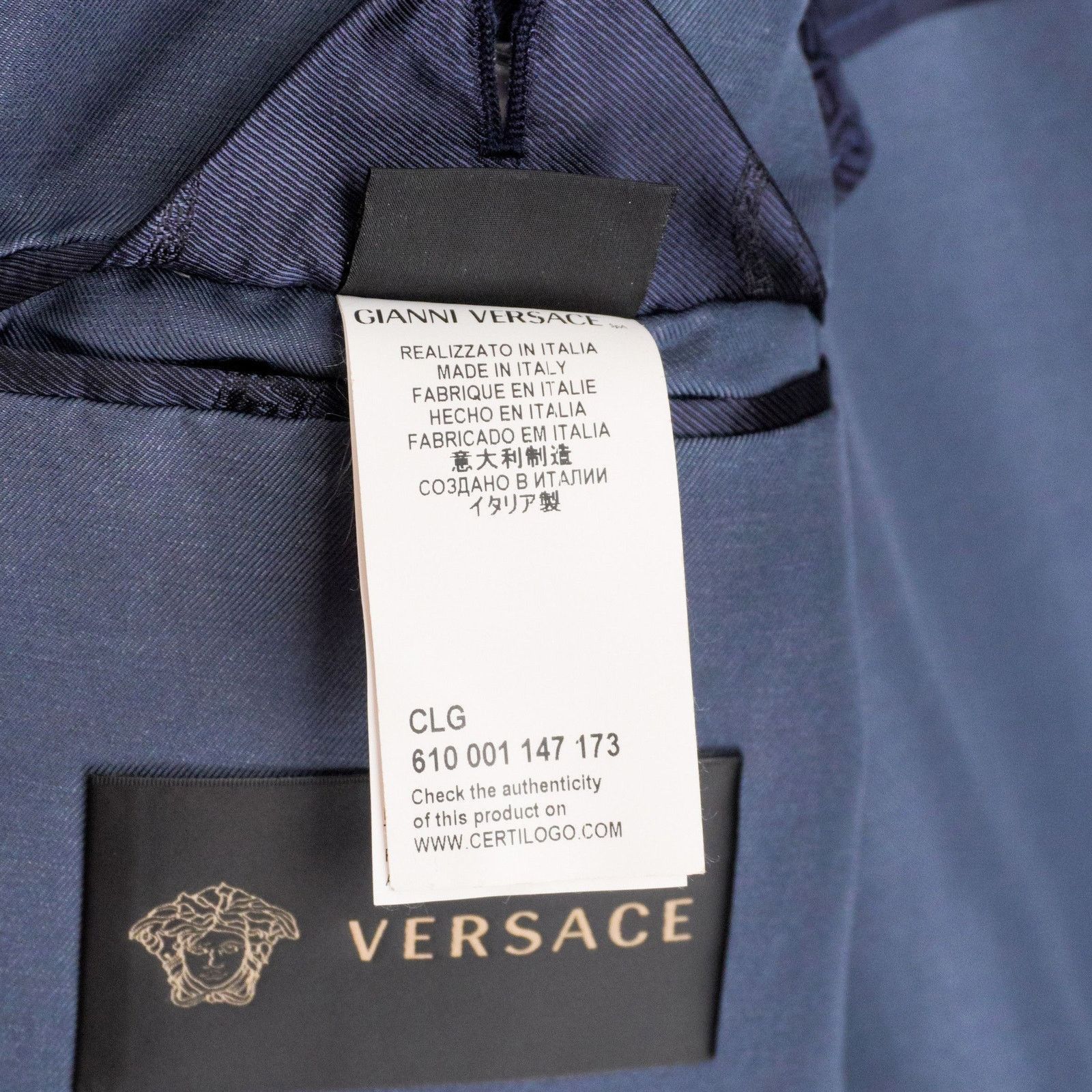 Versace Gianni Versace Medusa Greca Logo Linen Blend Blazer Jacket Size US L / EU 52-54 / 3 - 14 Thumbnail