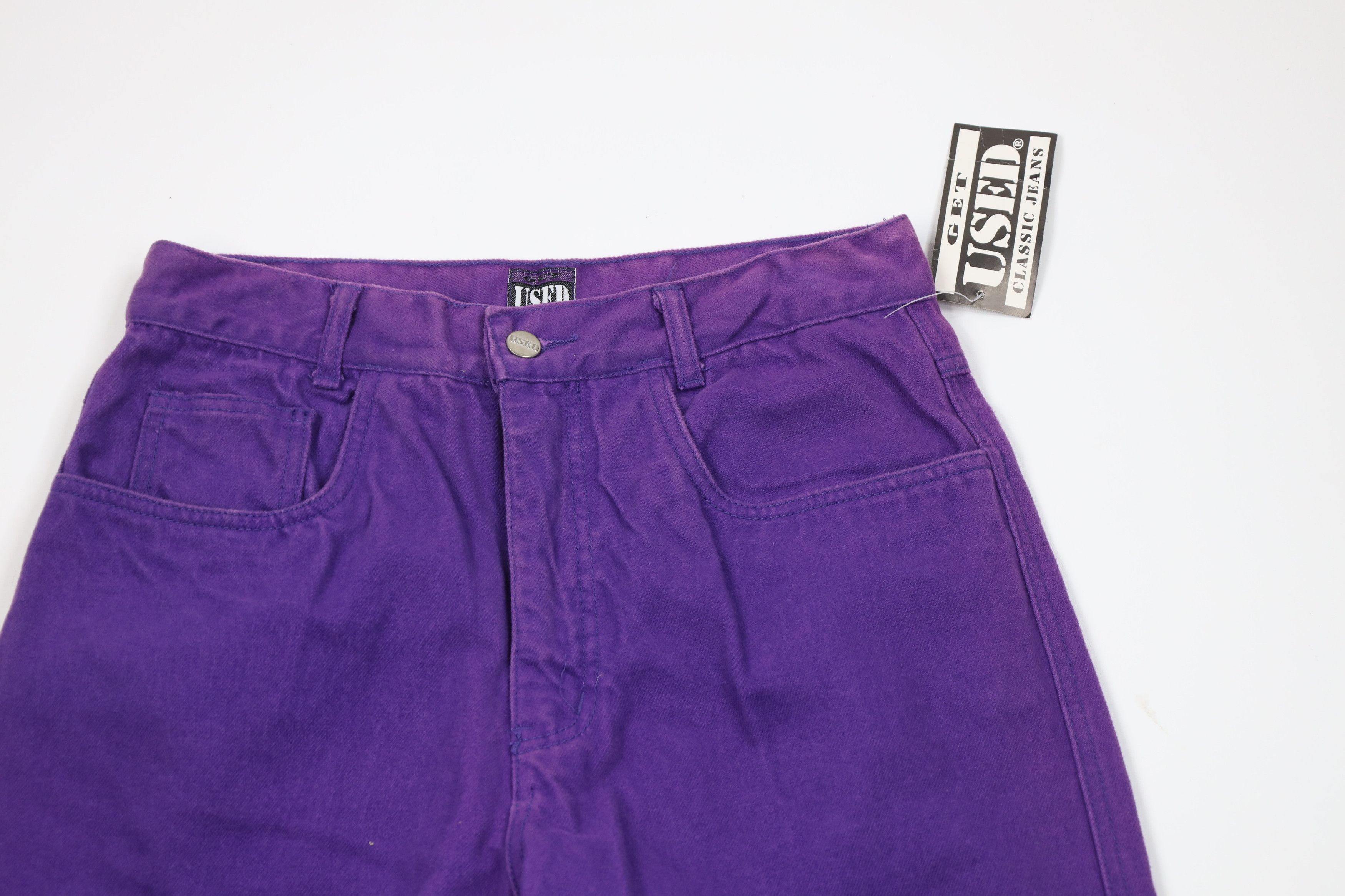 Vintage Deadstock Vintage 90s Streetwear Fit Skateboard Jeans Purple Size US 31 - 2 Thumbnail