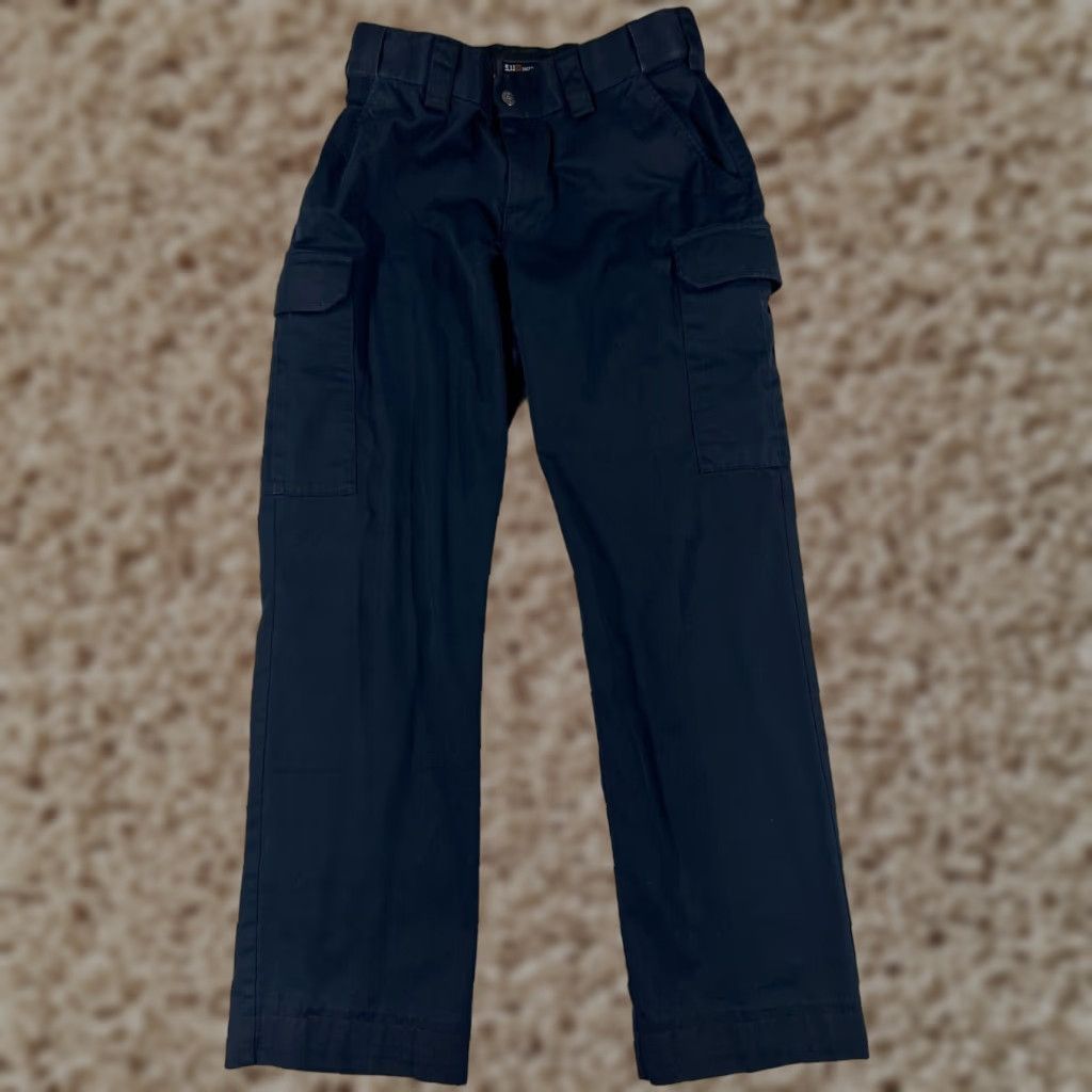 Vintage VINTAGE 5.11 Tactical Women's Cargo Pants Size 12 Blue Twill PDU Class B Straight Fit Size 34" / US 12 / IT 48 - 1 Thumbnail