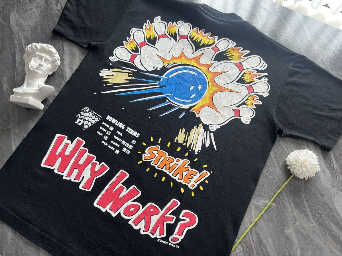 Designer × Vintage Why Work ? : Bowling Strike Made In Usa Size US L / EU 52-54 / 3 - 1 Thumbnail