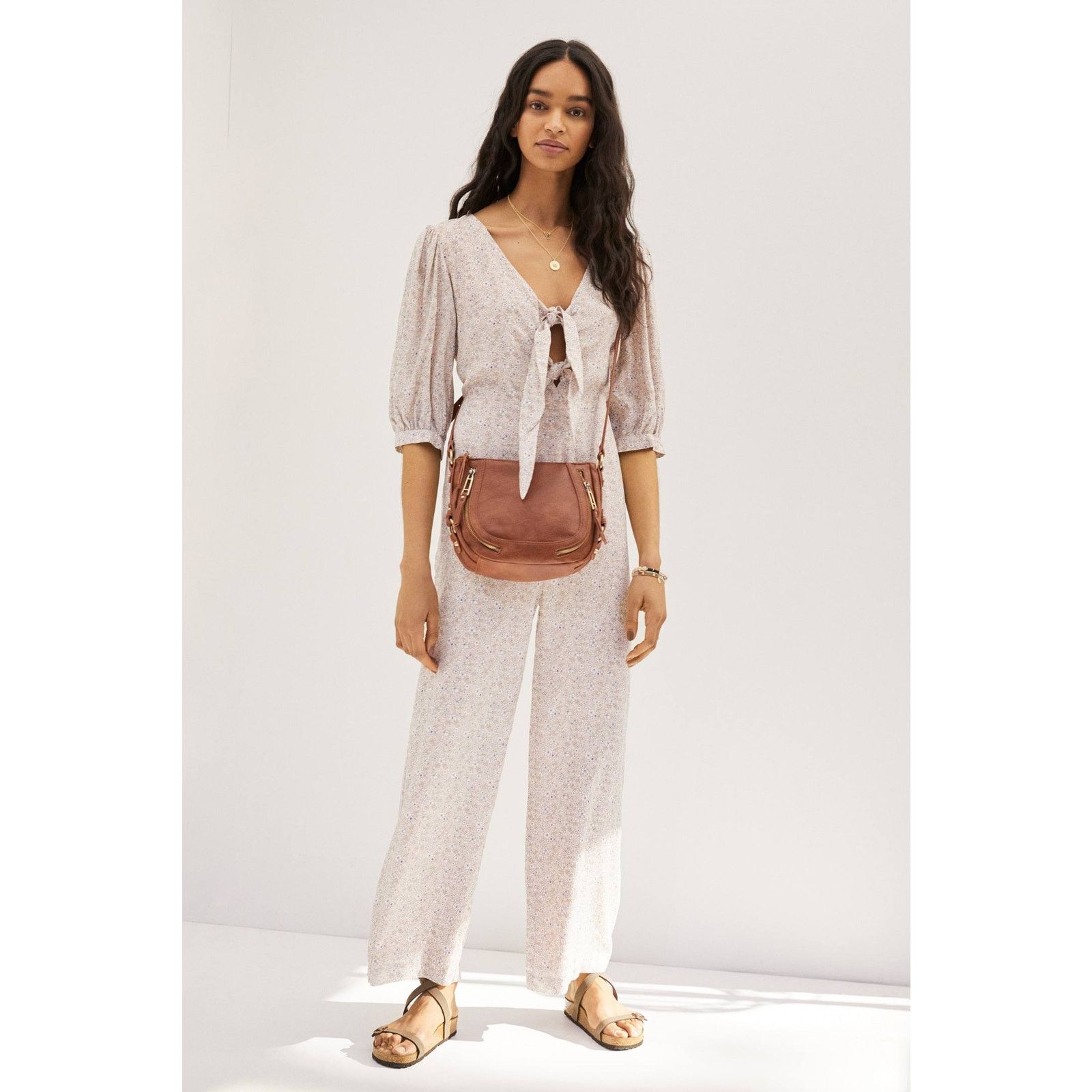 Anthropologie New Anthropologie Aceline Floral Jumpsuit En Saison $178 XS Size 26" / US 2 / IT 38 - 4 Thumbnail