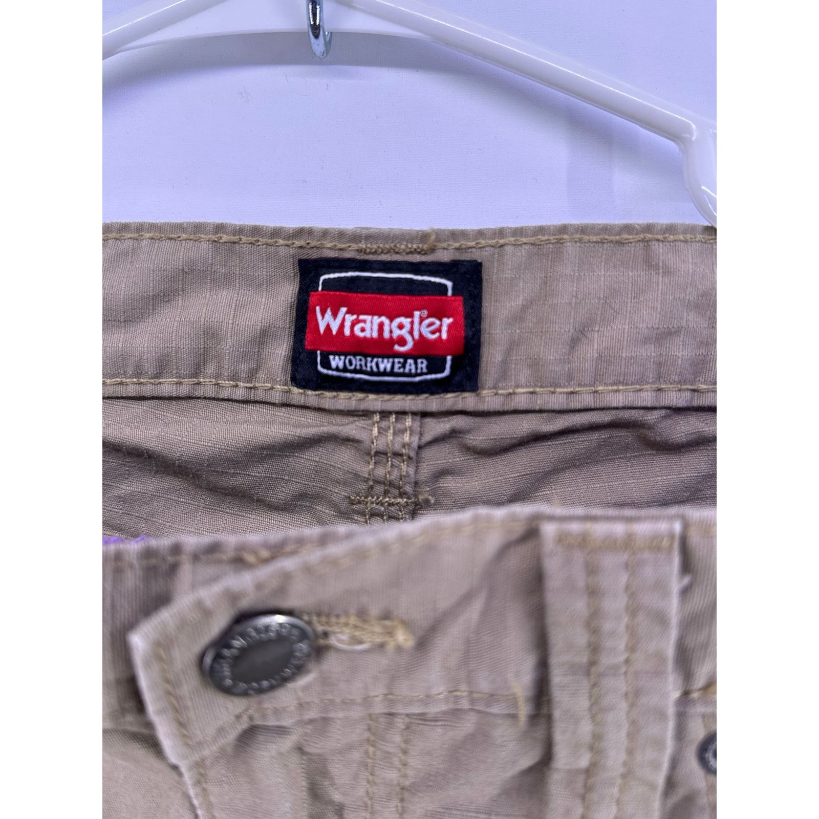 Wrangler Wrangler Workwear Men Beige Riggs Straight Pants Size 34x30 Size US 34 / EU 50 - 7 Thumbnail