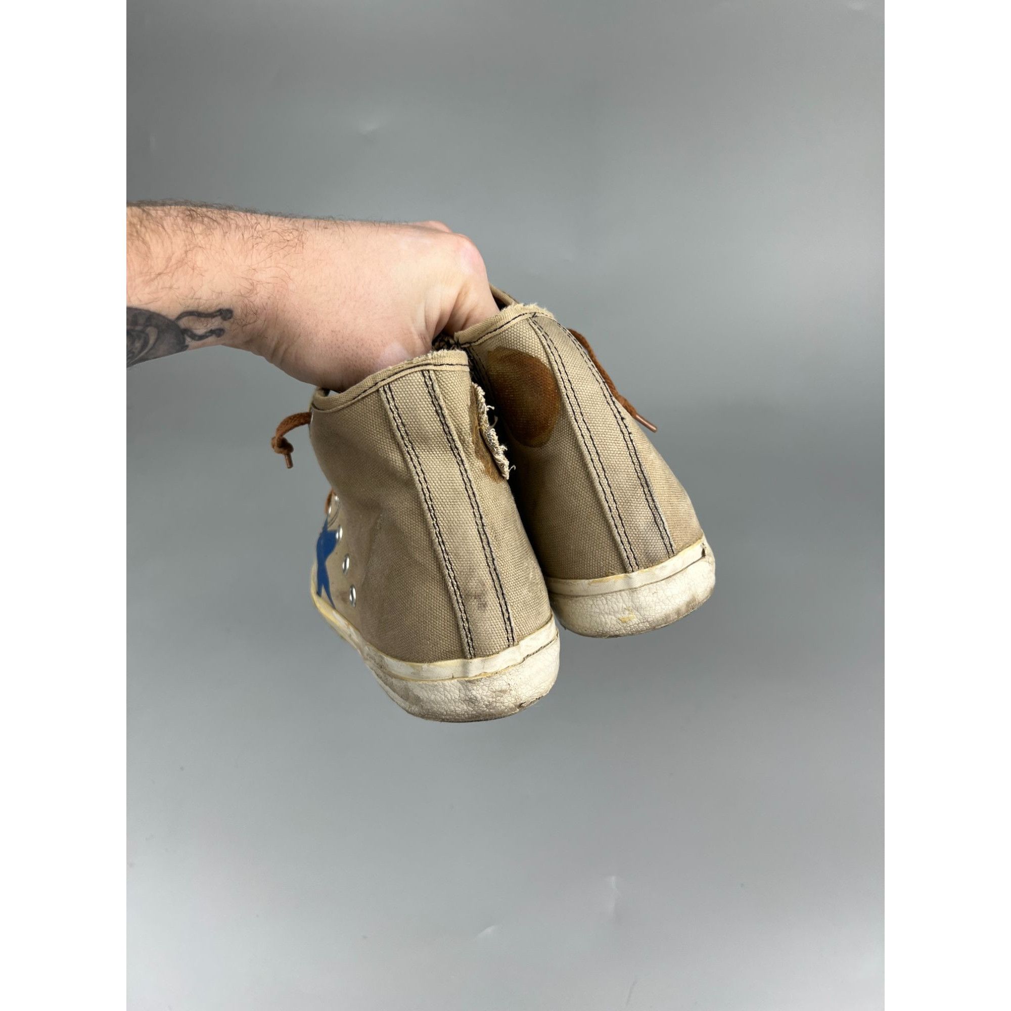 Golden Goose Vintage Golden Goose Francy Hi Top Cloth Sneakers (Y0870) Size US 7 / IT 37 - 7 Thumbnail