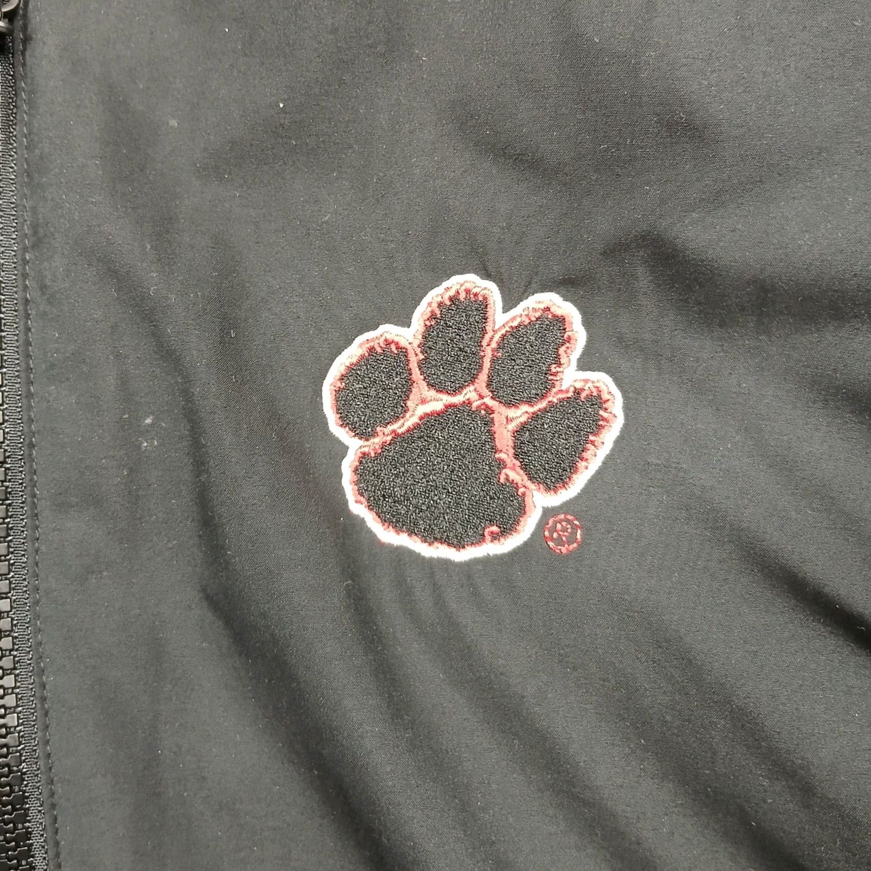 Nike Nike Men's L Black Full Zip Bomber Jacket Red Paw Logo Embroidered Size US L / EU 52-54 / 3 - 5 Thumbnail
