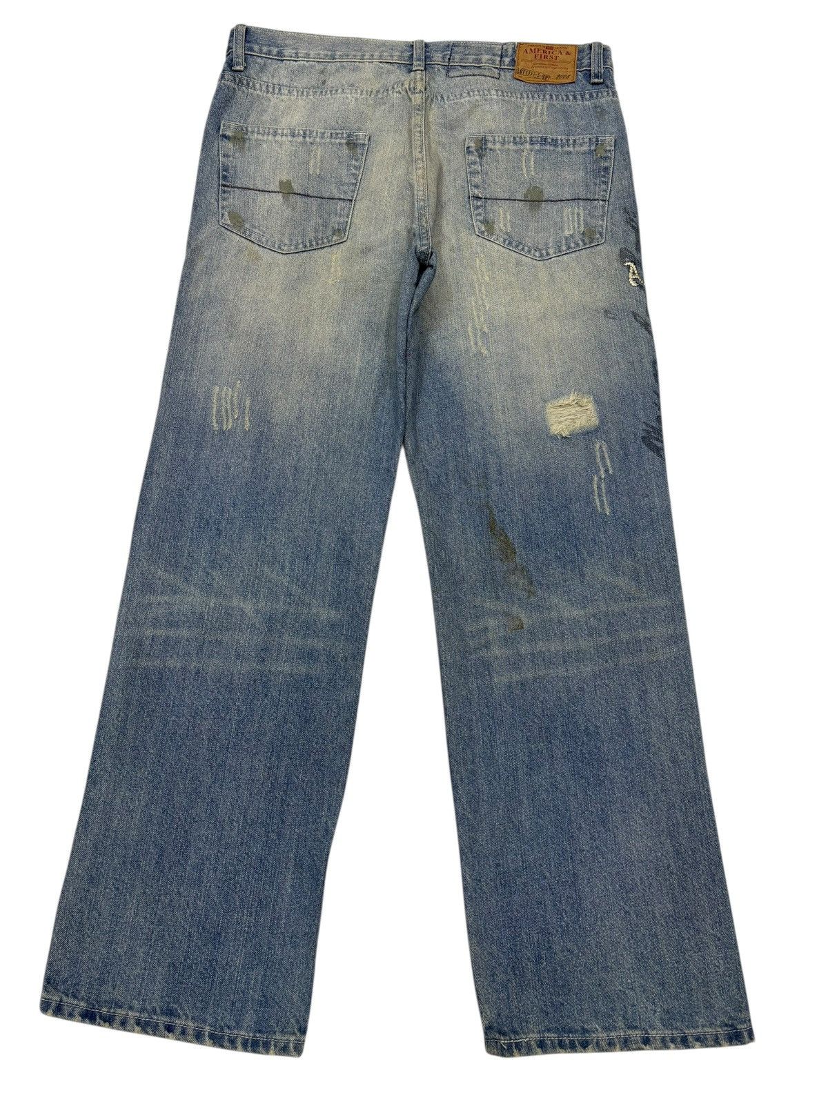 Acne Studios BAGGY FLARE DISTRESS PAINTER JEANS ABERCROMBIE & FITCH STYLE Size US 35 - 2 Thumbnail