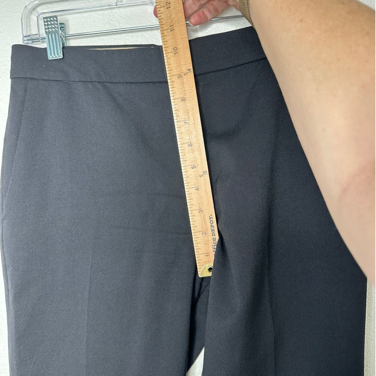 Chloe Chloe Black Wool Slacks Slash Pocket Zip Trouser Pant 36 / 4 Size 27" / US 4 / IT 40 - 10 Thumbnail