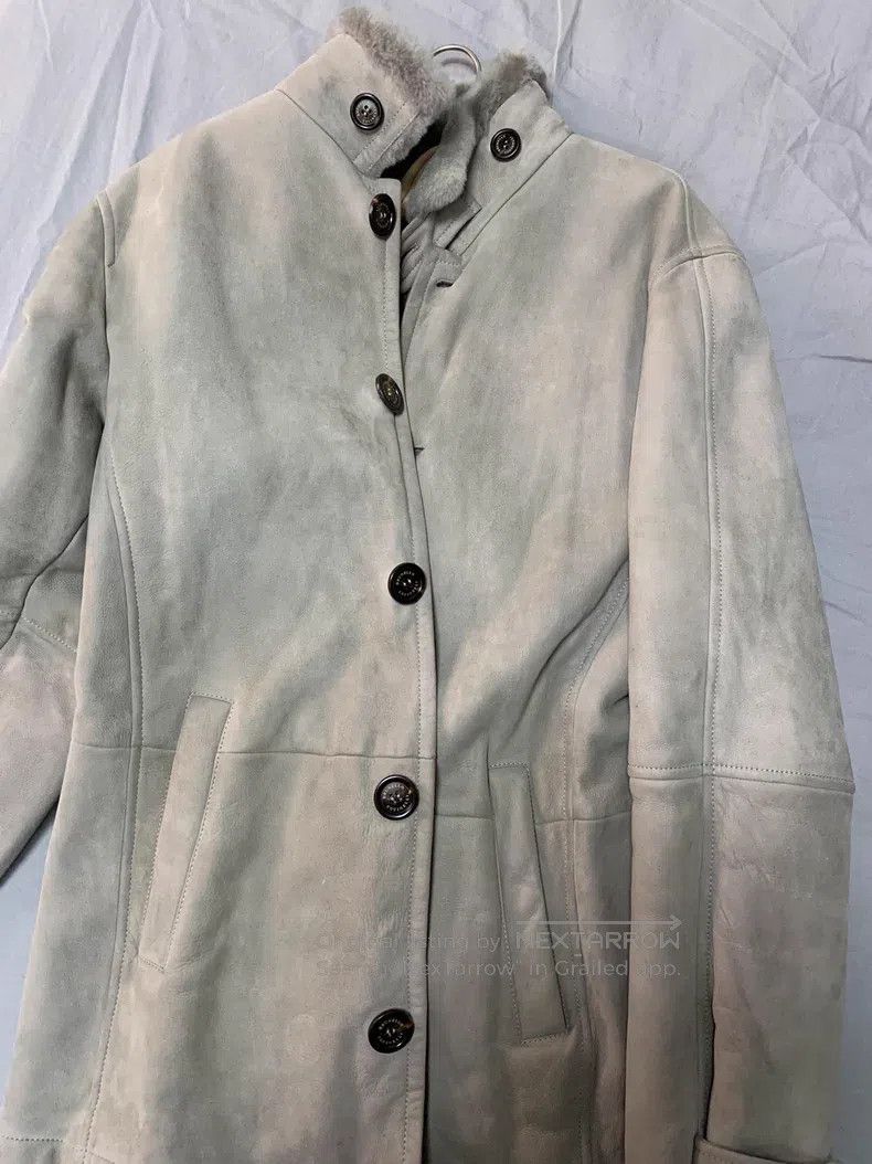Brunello Cucinelli Brunello Cucinelli Leather and Fur Coat Size US L / EU 52-54 / 3 - 5 Thumbnail