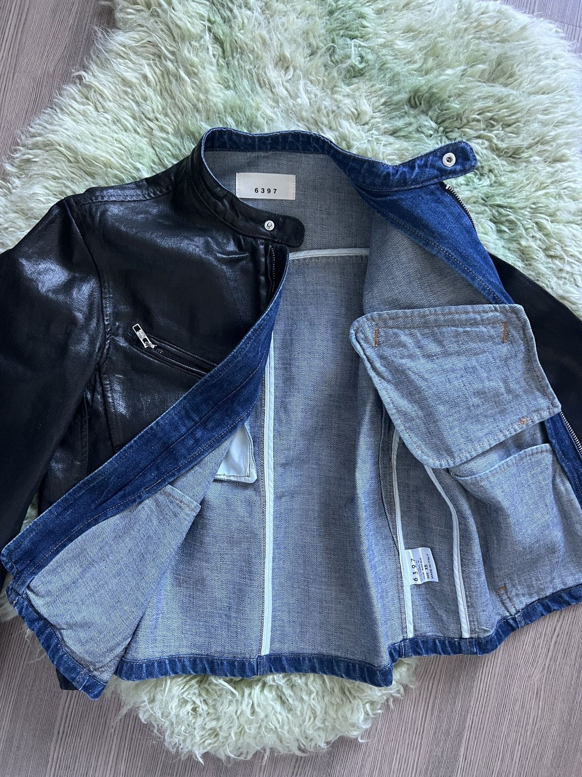6397 [Rare] 6397 denim/leather jacket Size XS / US 0-2 / IT 36-38 - 5 Thumbnail