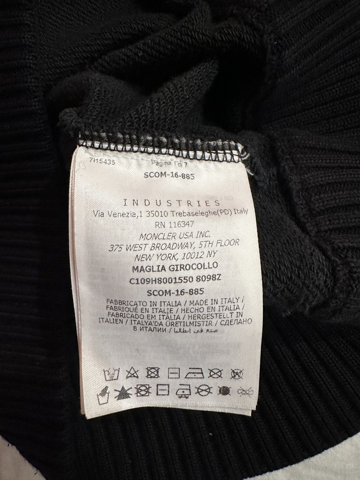 Moncler × Off-White Moncler x Off-White Black Swan Crew Sweat Size US S / EU 44-46 / 1 - 9 Thumbnail