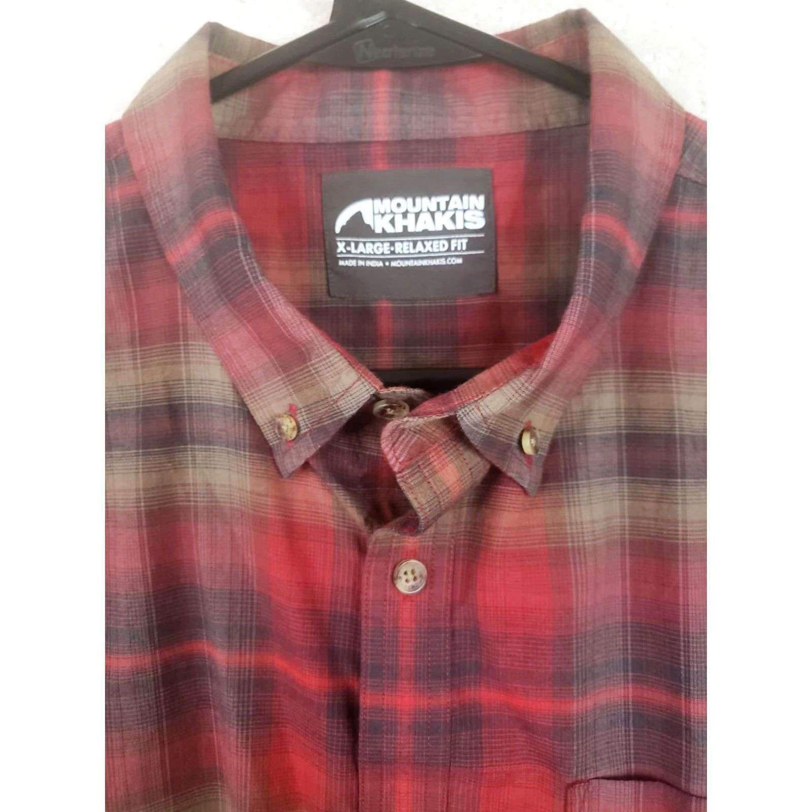 Mountain Khakis Mountain Khakis Shirt Men's XL Red Plaid Long Sleeve Button Up Flannel Relaxed F Size US XL / EU 56 / 4 - 4 Thumbnail