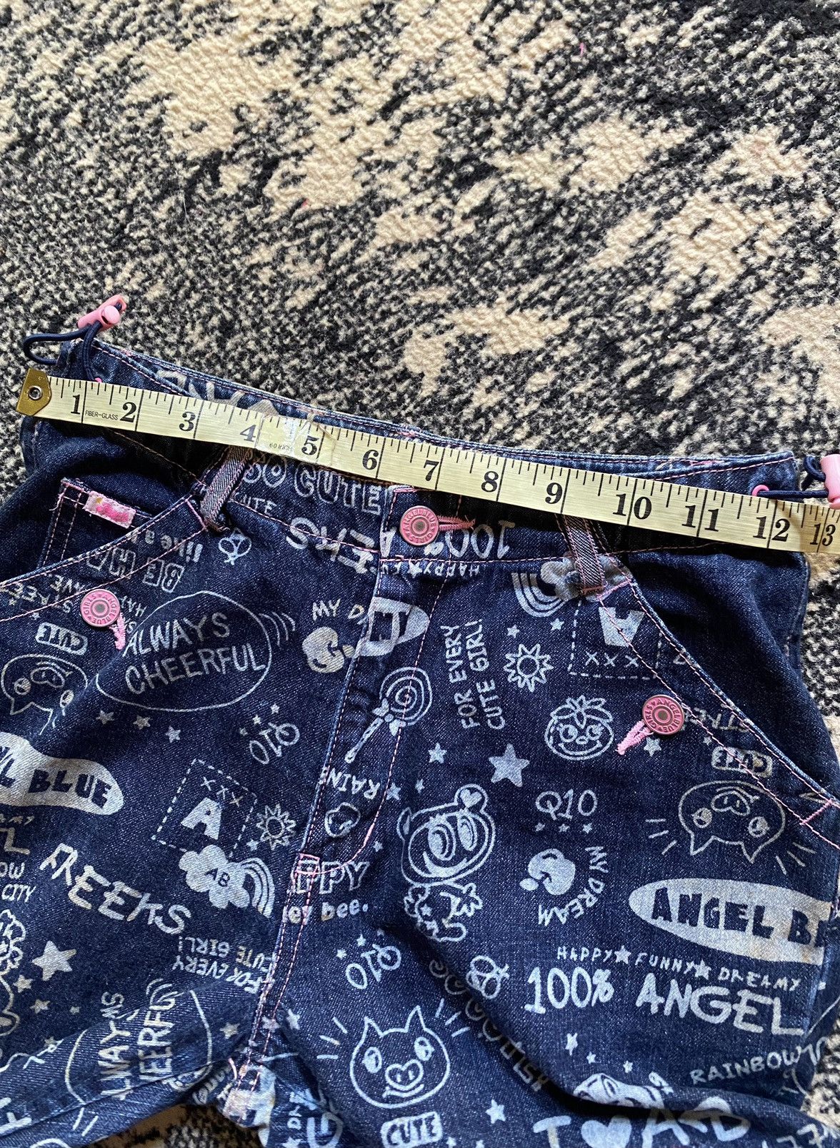 Angel Blue × Hysteric Glamour × Japanese Brand Y2K Japanes Angel Blue Flare Jeans Size 27" / US 4 / IT 40 - 11 Thumbnail