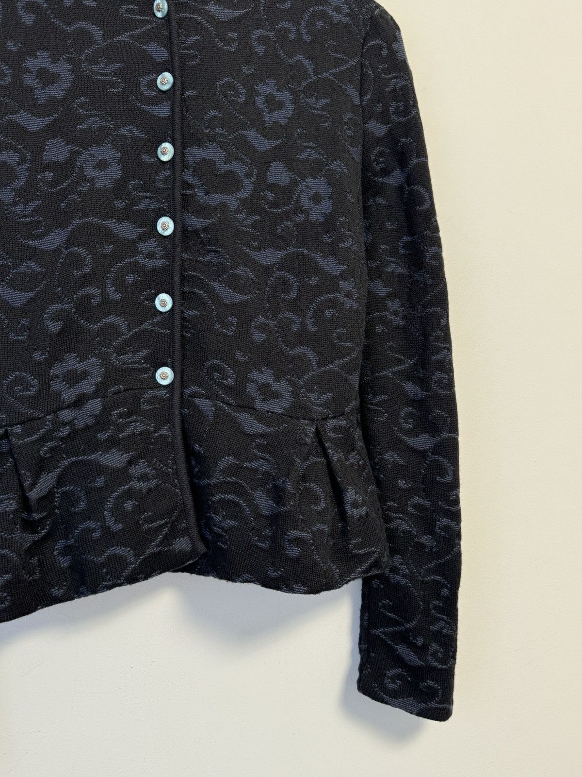 Other Ivko Floral Knit Jacket Women Button Up Lightweight Elegant Size M / US 6-8 / IT 42-44 - 4 Thumbnail