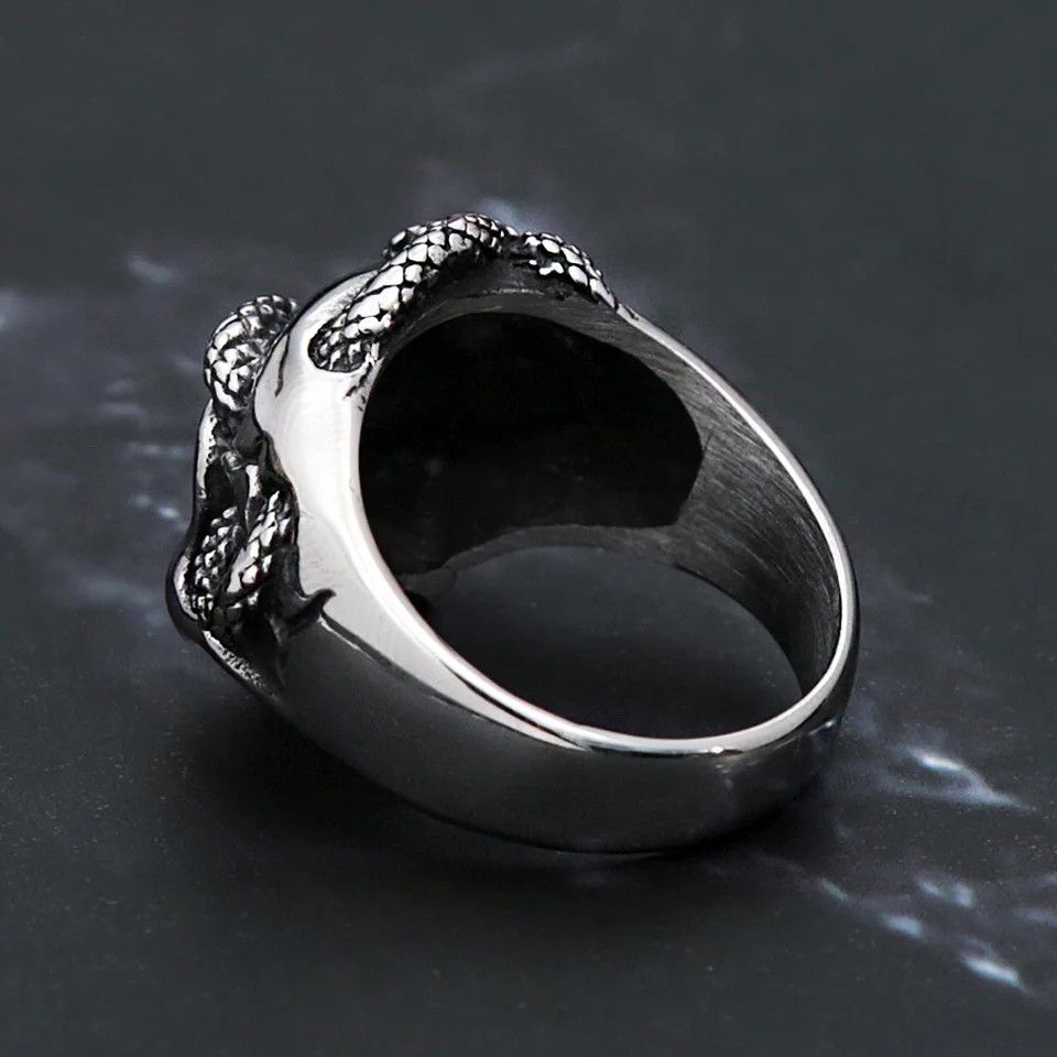 Japanese Brand × Vintage Punk snake skull ring Size ONE SIZE - 3 Thumbnail