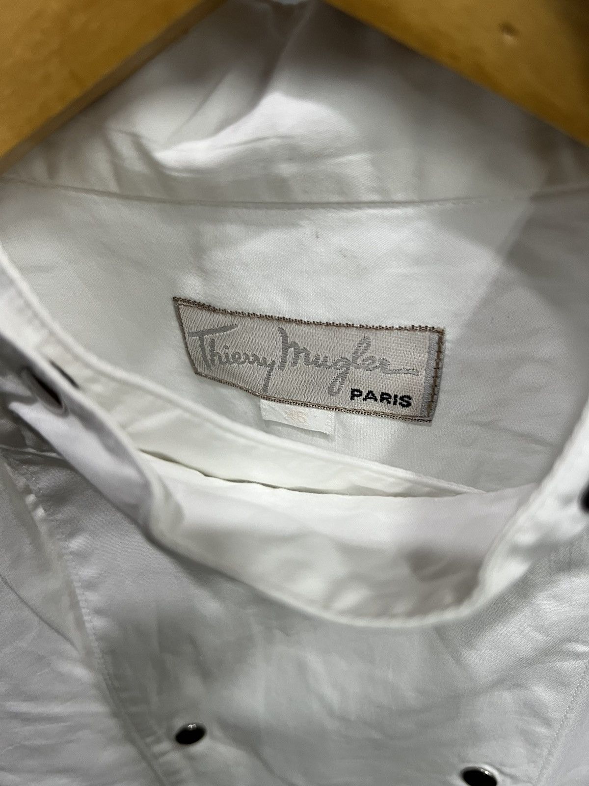 Thierry Mugler OG Spring 1990 Mugler Double Breasted Tailored Fencing Shirt Size US L / EU 52-54 / 3 - 7 Thumbnail
