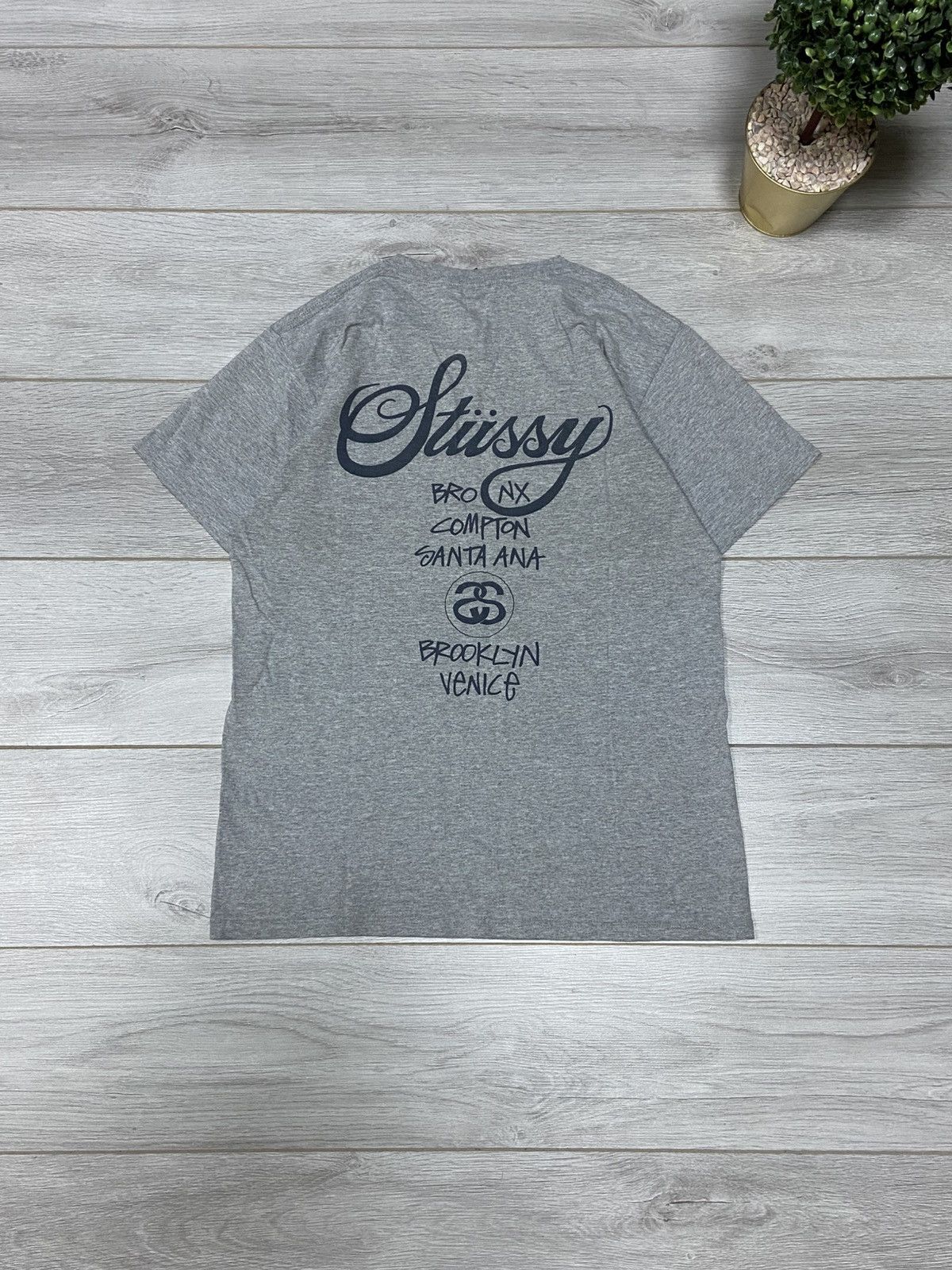 Stussy Stussy USA vintage 1990 t-shirt big logo Y2K Size US M / EU 48-50 / 2 - 2 Thumbnail