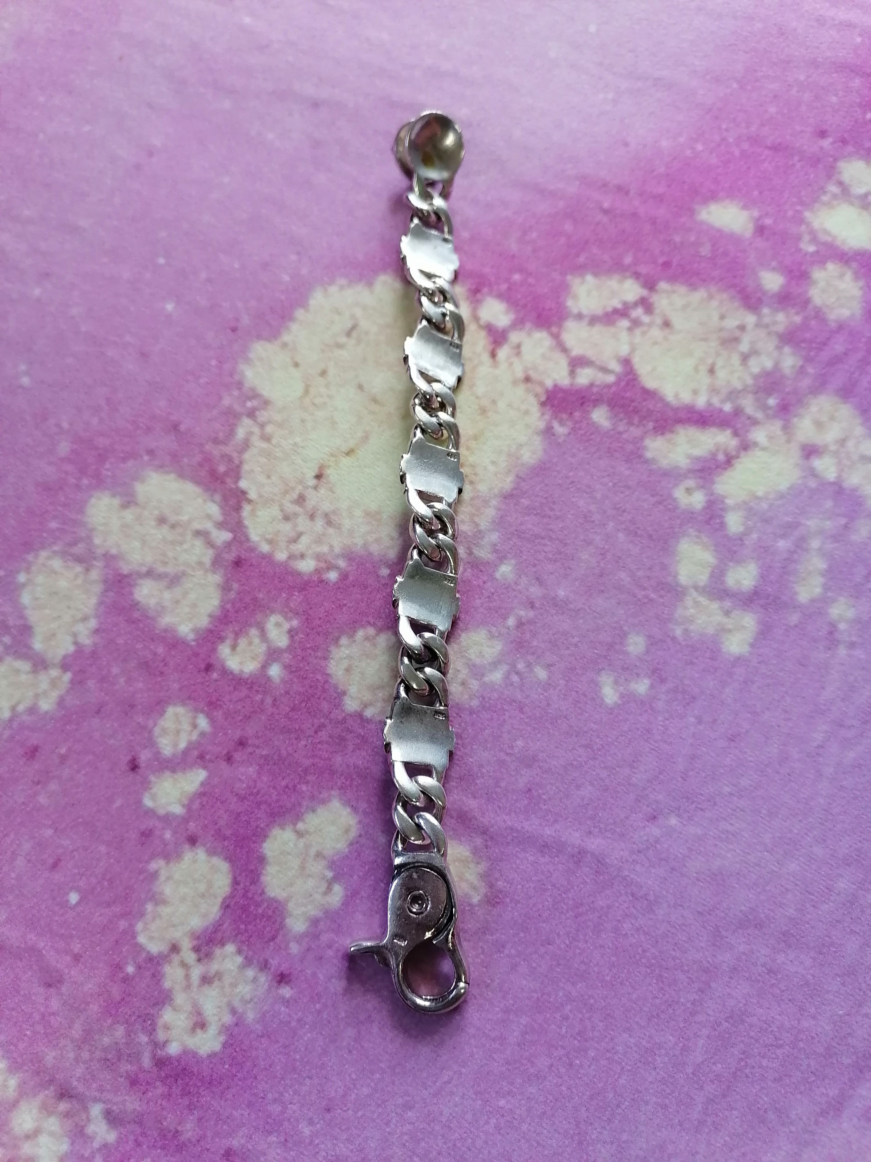 Handmade 925 Silver Lily Cross Biker Heart ICONIC CH Bracelet Size ONE SIZE - 3 Thumbnail