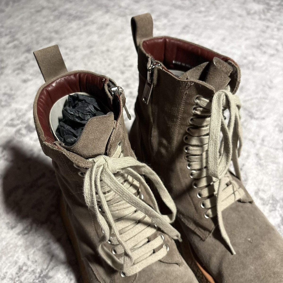 Rick Owens Rick Owens Mainline SS21 Phlegethon Para Combat Boots Dust Size US 9 / EU 42 - 4 Thumbnail