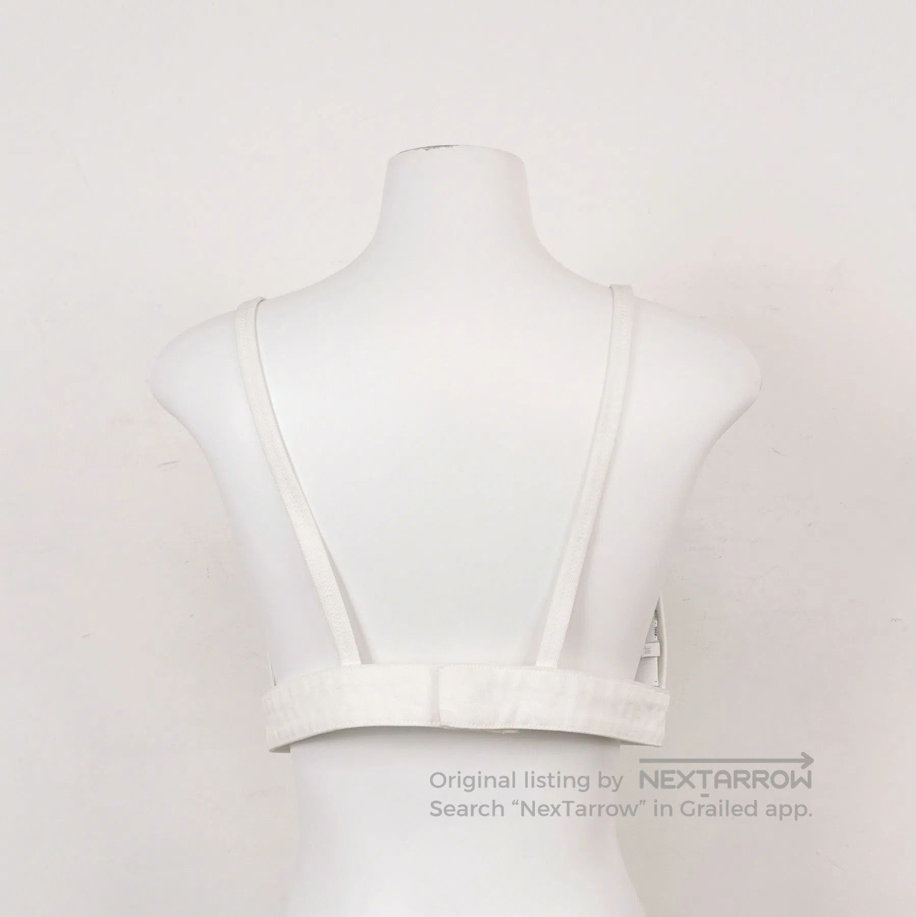 Prada Prada Cotton Triangle Logo Top in White . Size S / US 4 / IT 40 - 1 Thumbnail
