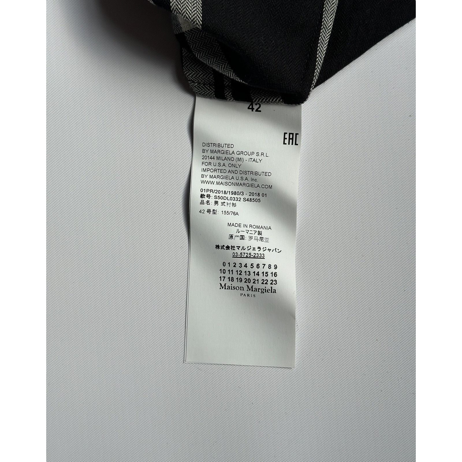 Maison Margiela Maison Margiela Check Button Up Shirt Size US L / EU 52-54 / 3 - 4 Thumbnail
