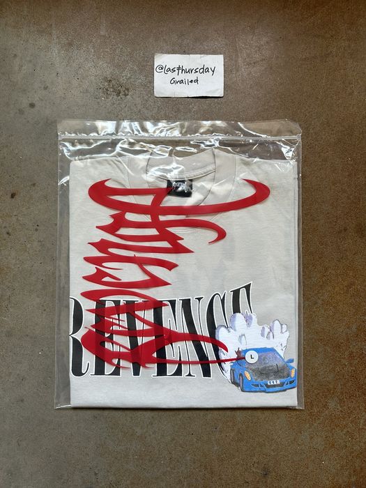 Revenge x Juice Wrld 999 Burnout Tee Black