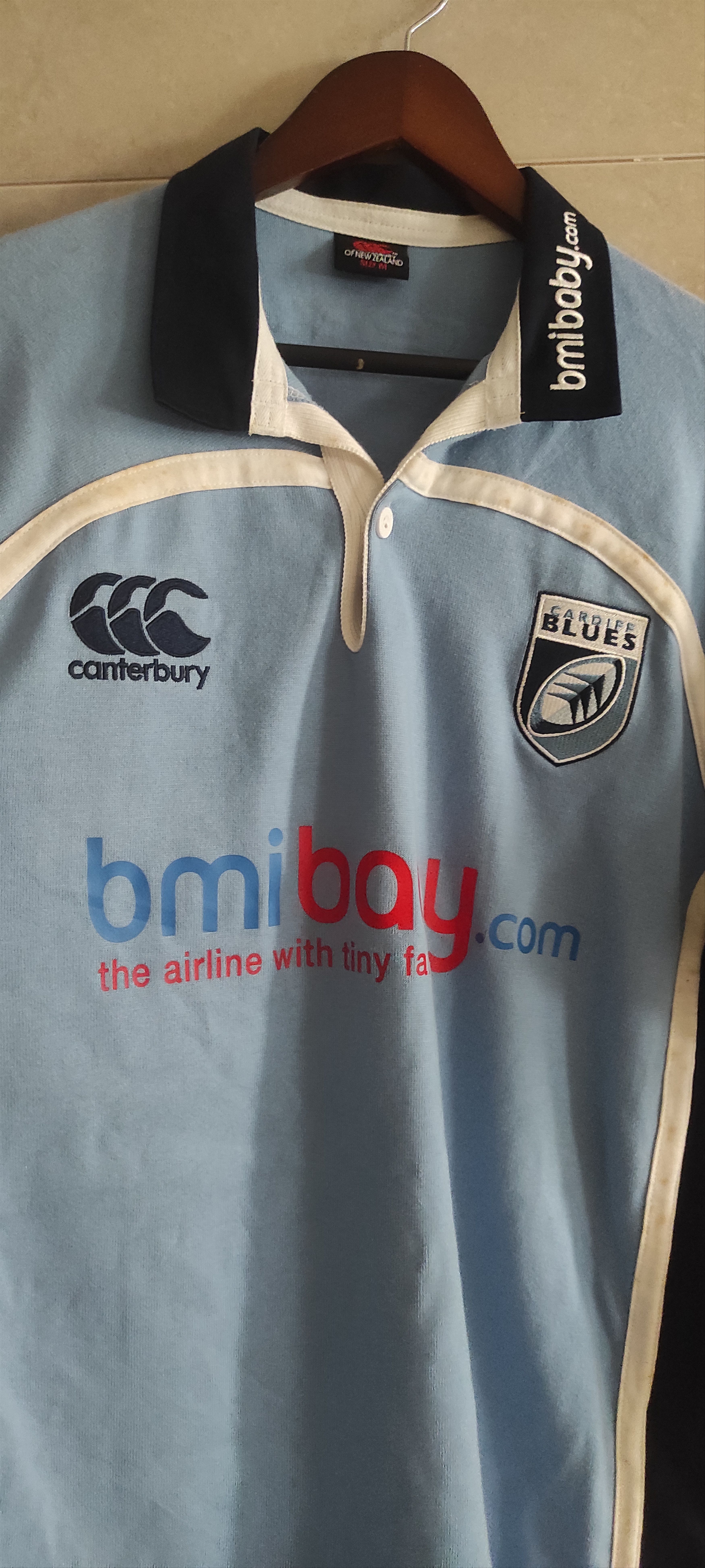 Canterbury of New Zealand Canterbury Of New Zealand Cardiff Blues Rugby Union Jersey Size US L / EU 52-54 / 3 - 2 Thumbnail