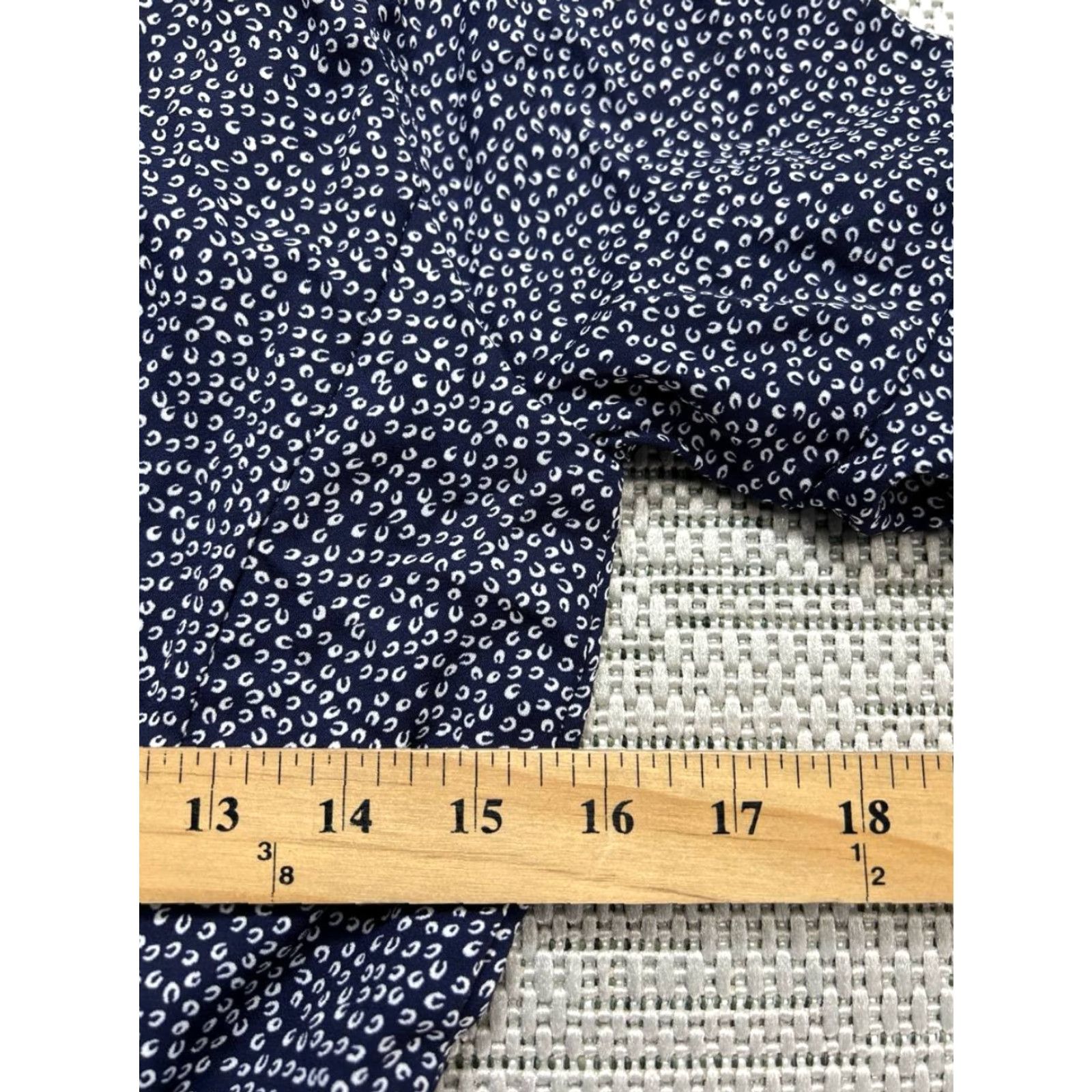 Lulus Lulus Dress XS Blue White Polka Dot Blouson Wrap Midi V-Neck Short Sleeve Party/Cocktail A-Line Ladies Womens Size XS / US 0-2 / IT 36-38 - 7 Thumbnail