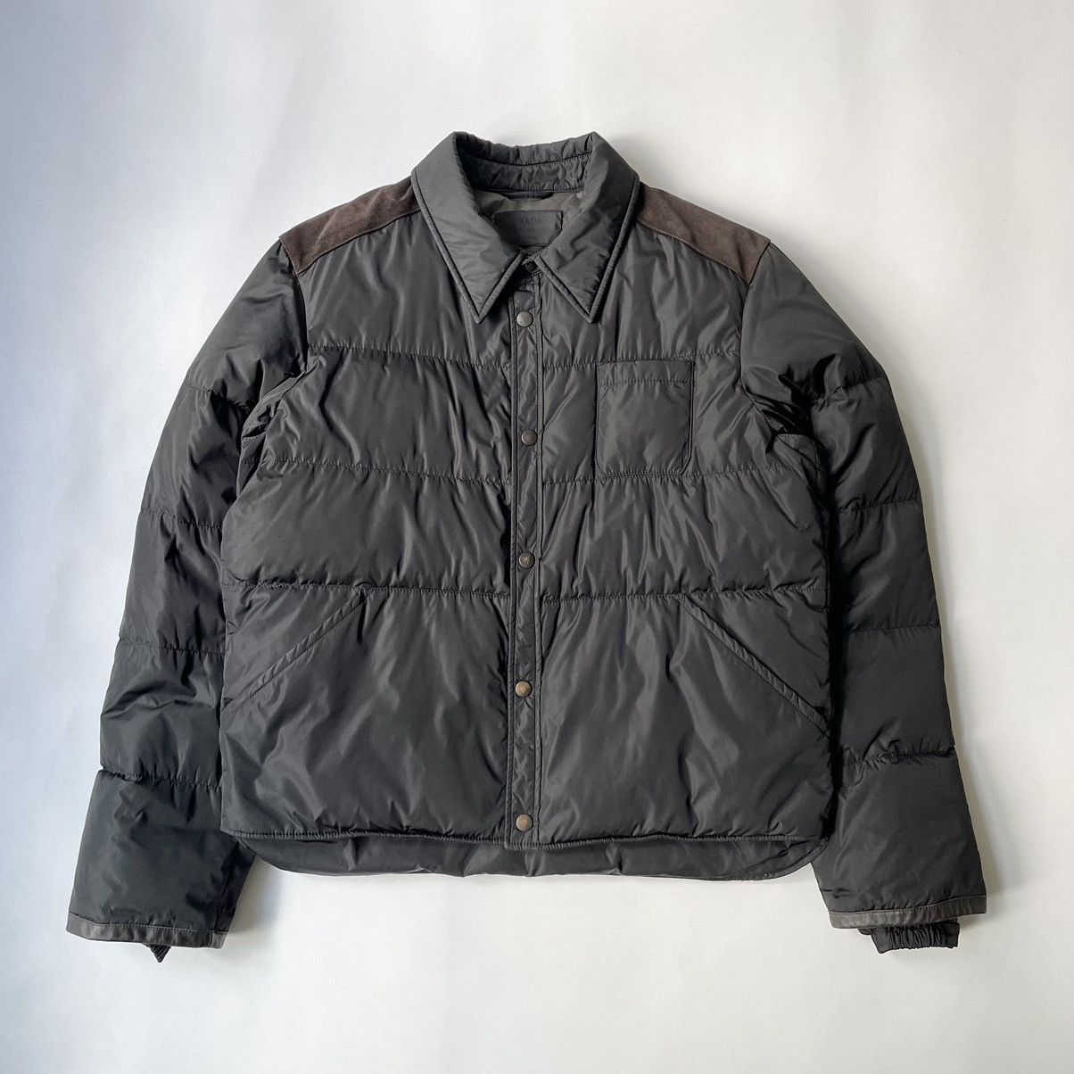 Prada Black Nylon ‘Hunter’ Down Jacket Size US L / EU 52-54 / 3 - 1 Thumbnail