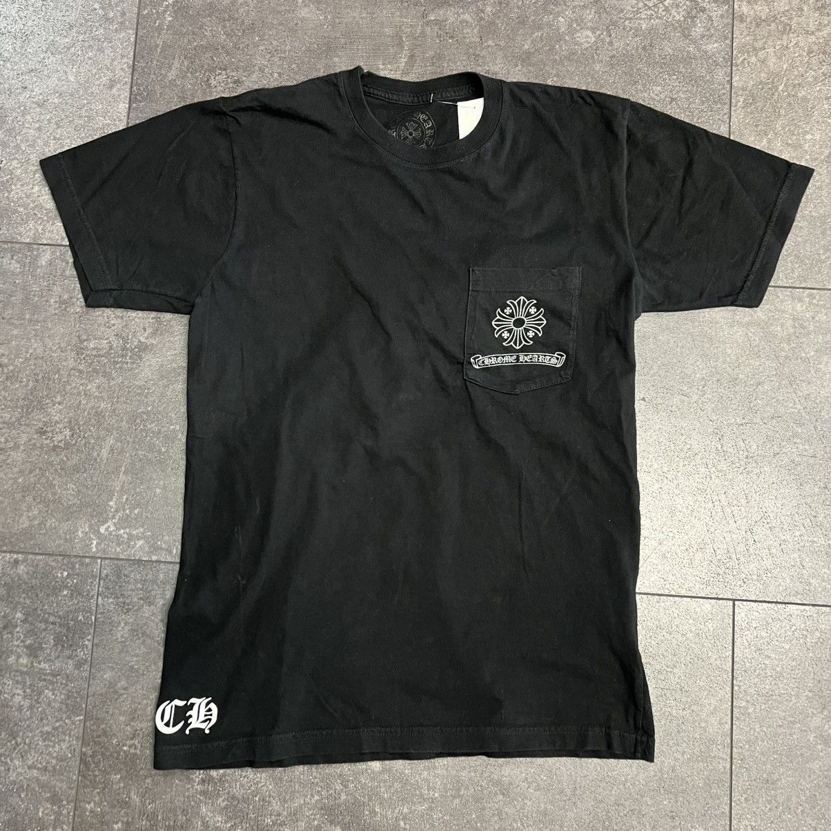 Chrome Hearts Chrome Hearts Square Cross Pocket Tee Black Grey Size US M / EU 48-50 / 2 - 1 Thumbnail