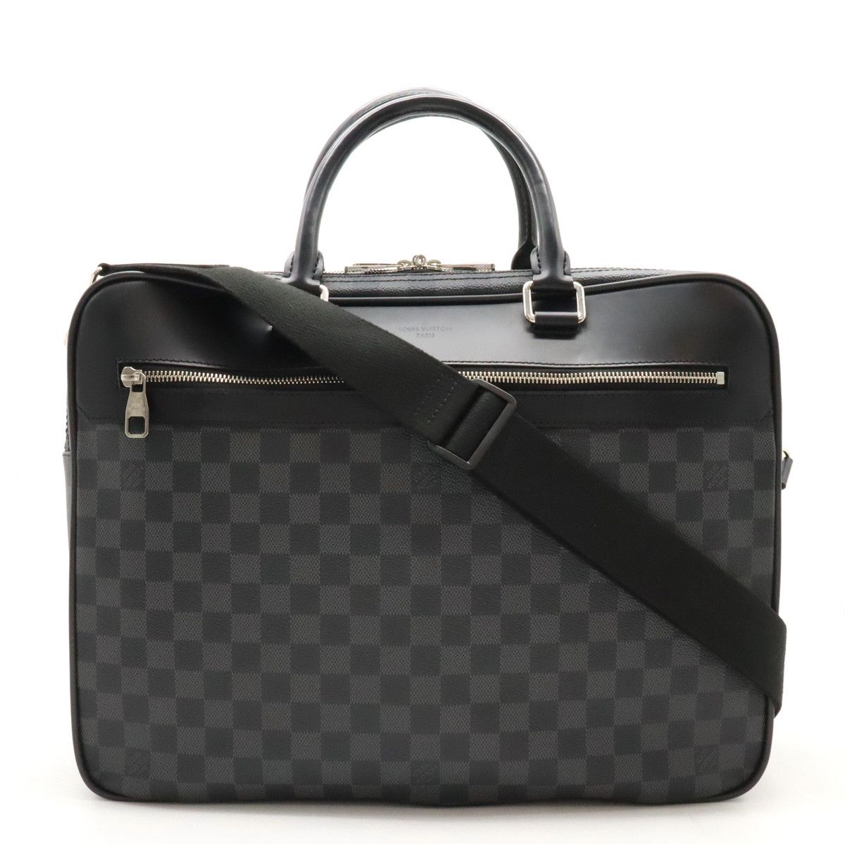 Louis Vuitton Louis Vuitton Louis Vuitton Damier Graphite Overnight Business Briefcase N41004 Canvas Business Bag N41004 in Very Good Condition Size ONE SIZE - 1 Thumbnail