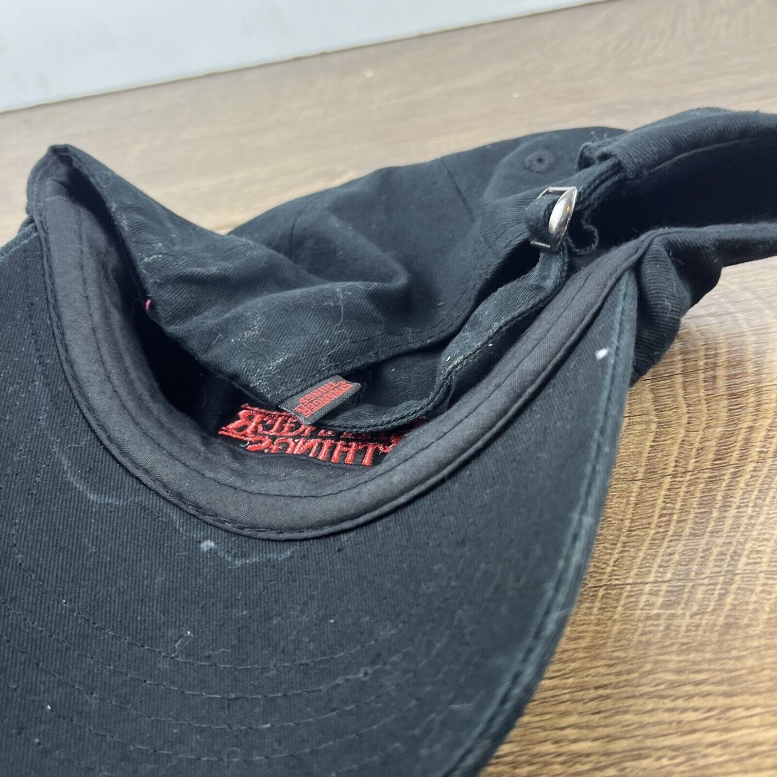Other Stranger Things Hat Black Adjustable Hat Black Stranger Thin Size ONE SIZE - 17 Thumbnail