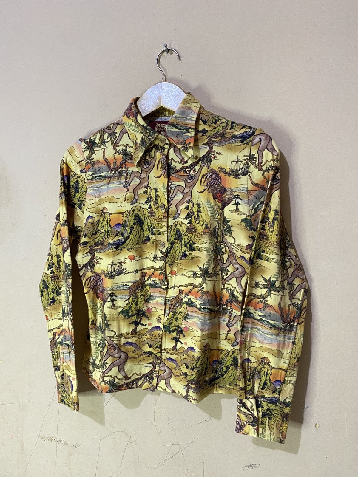 Japanese Brand 2000s Mash Mania Zoo Art Over Print Long Sleeve Size XS / US 0-2 / IT 36-38 - 3 Thumbnail