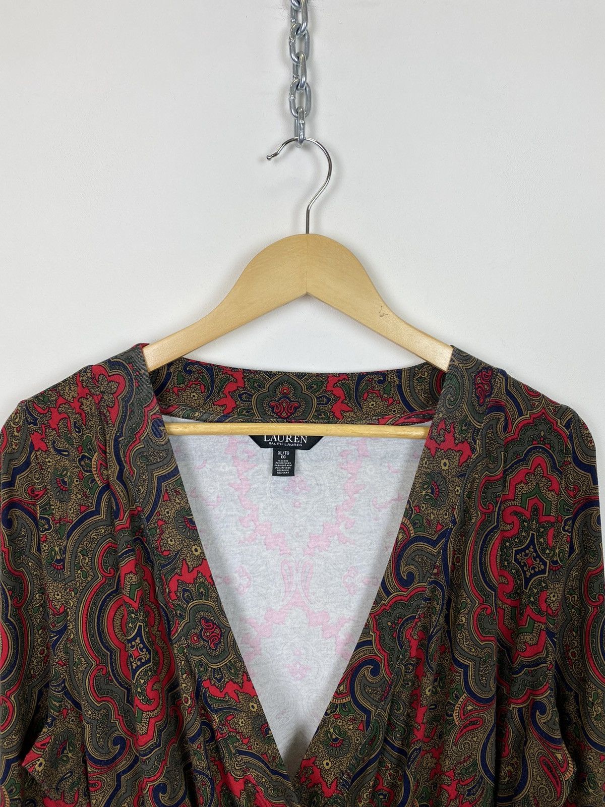 Lauren Ralph Lauren LRL Lauren Ralph Lauren Paisley Blouse Top Ladies Size XL Size XL / US 12-14 / IT 48-50 - 3 Thumbnail