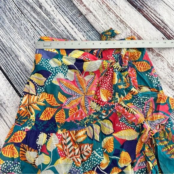 Cynthia Rowley Cynthia Rowley 100% Cotton Tropical Floral Multicolor Wrap R Size 30" / US 8 / IT 44 - 9 Thumbnail