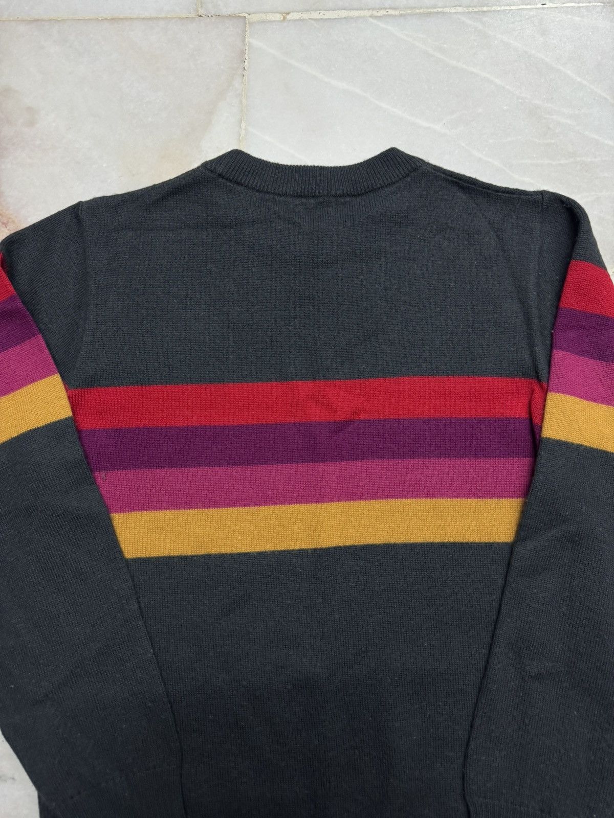 Yves Saint Laurent 💥VTG 90's YVES SAINT LAURENT ENFANTS MULTICOLOR SWEATSHIRT Size US XXS / EU 40 - 12 Thumbnail