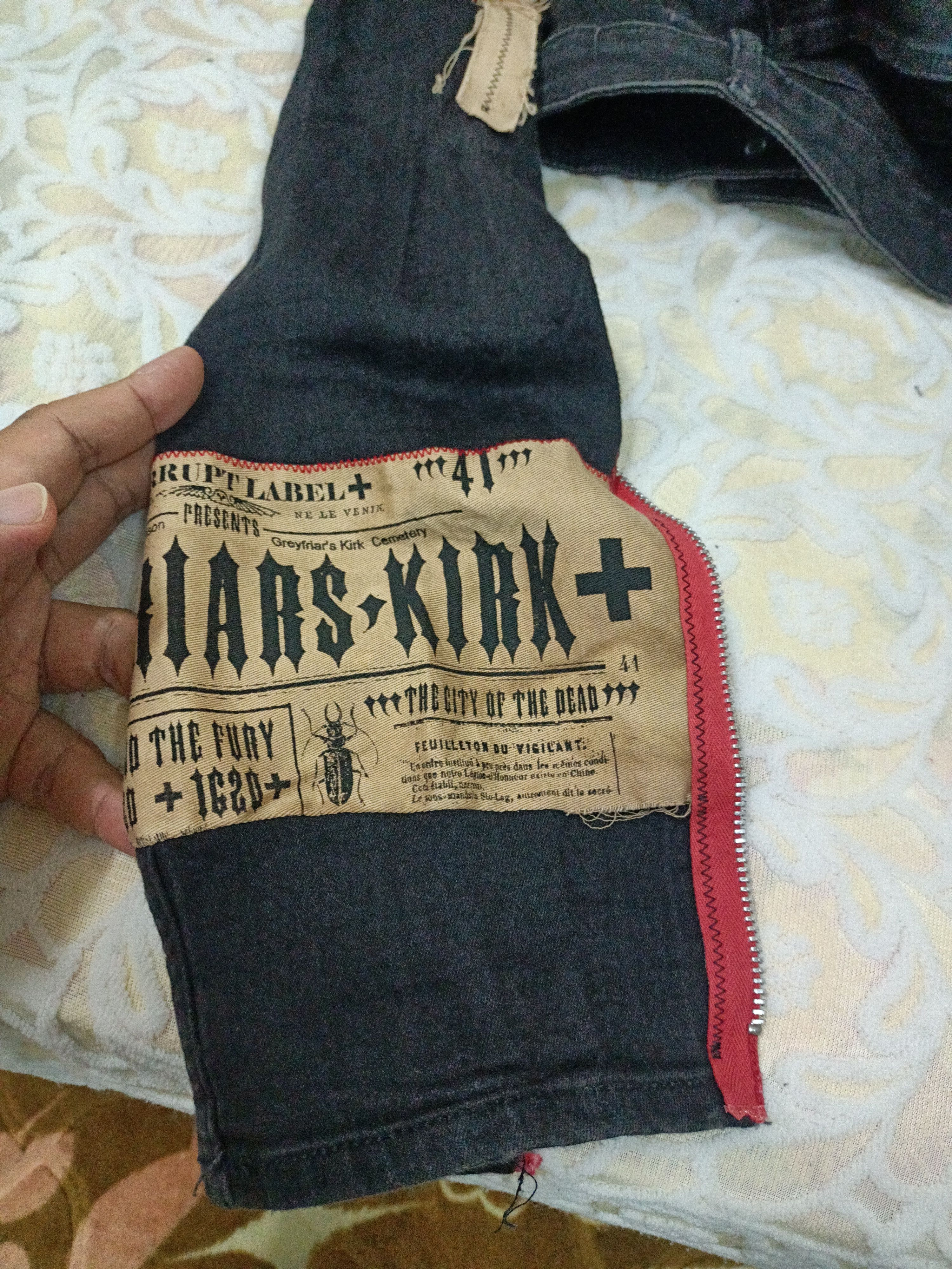 Other Rare custom korrupt label patch skinny ankle jeans Size US 30 / EU 46 - 3 Thumbnail