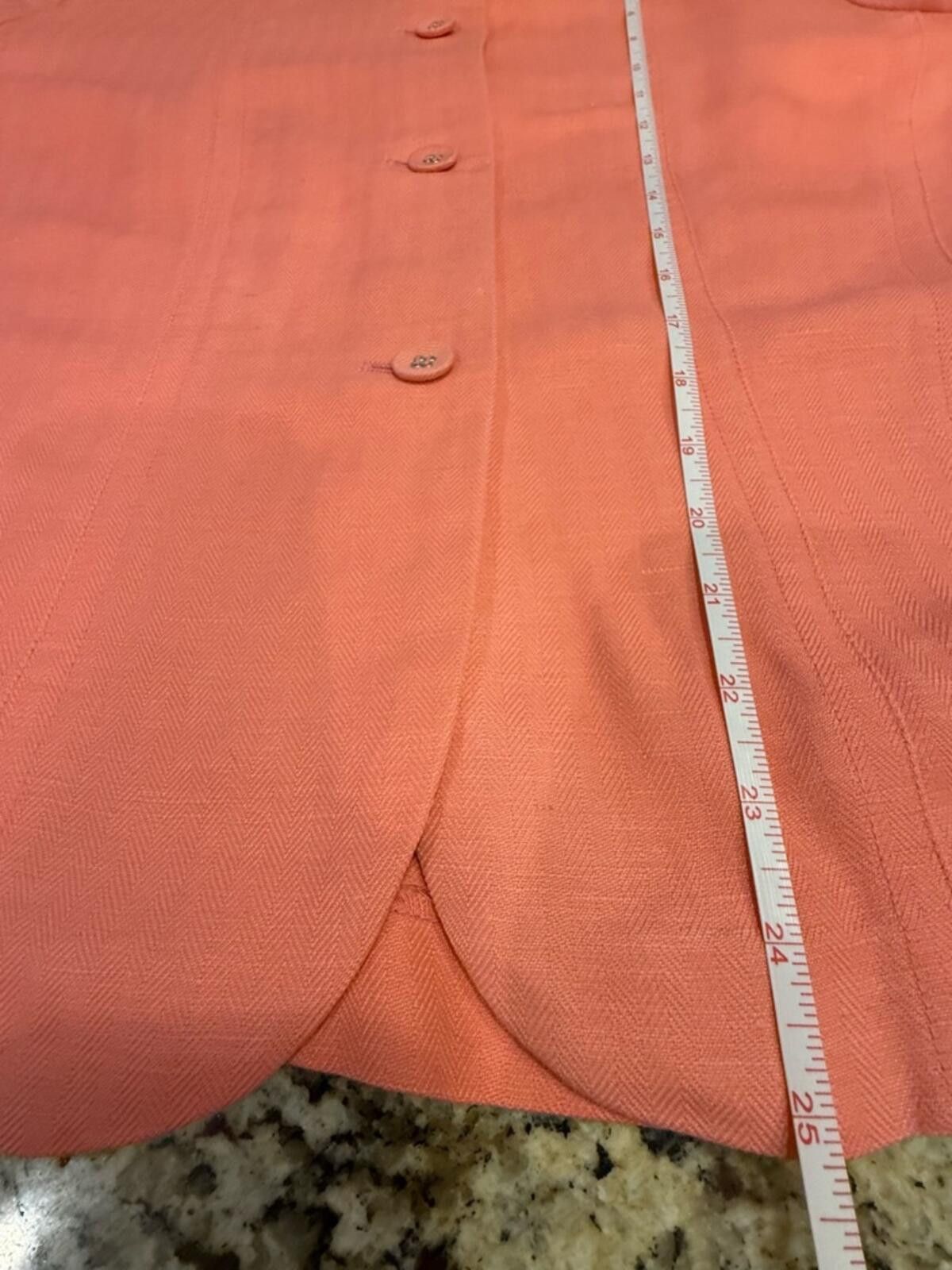 Other Emma James blazer jacket peachy pink lightly textured SZ 16 Size XXL / US 16-18 / IT 52-54 - 12 Thumbnail