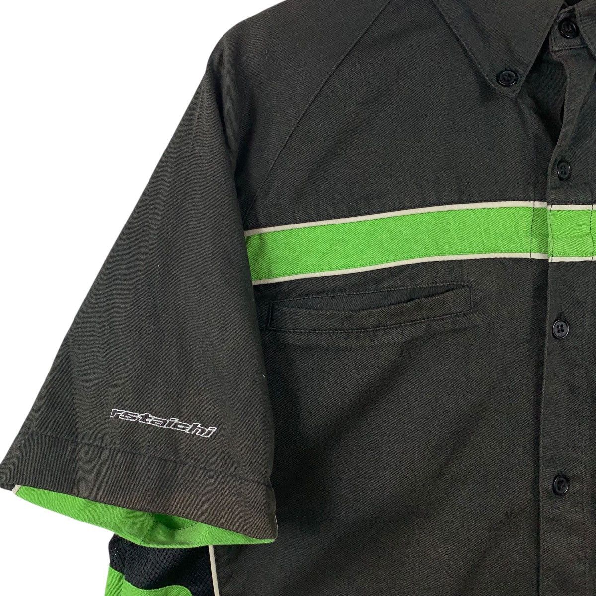Vintage KAWASAKI Racing Team Motorsport Big Logo Worker Shirts Size US XL / EU 56 / 4 - 4 Thumbnail