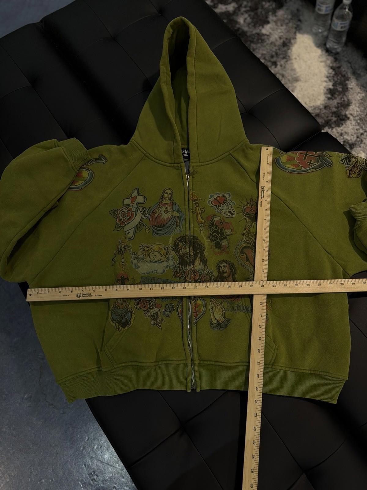Other XL- We Are Righteous Green Zip Up Jesus Hoodie Size US XL / EU 56 / 4 - 10 Thumbnail