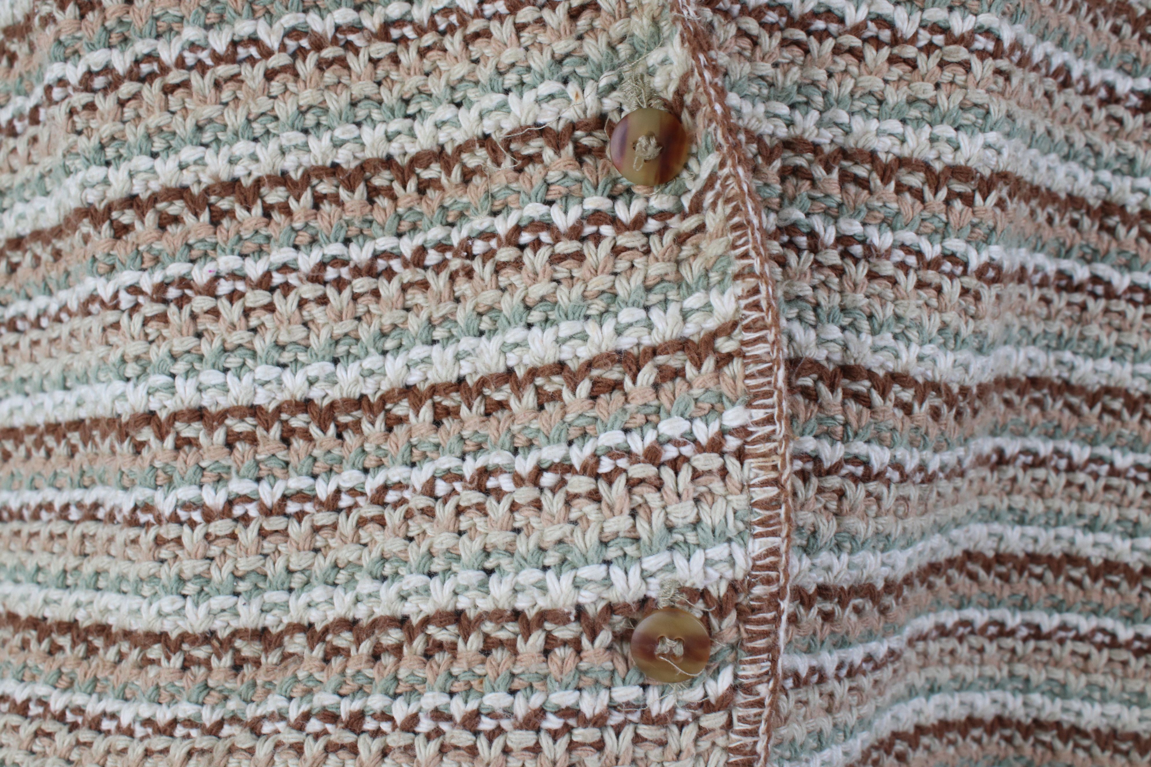 Vintage Vintage 90s Streetwear Tone Striped Knit Sweater Vest USA Size XL / US 12-14 / IT 48-50 - 4 Thumbnail