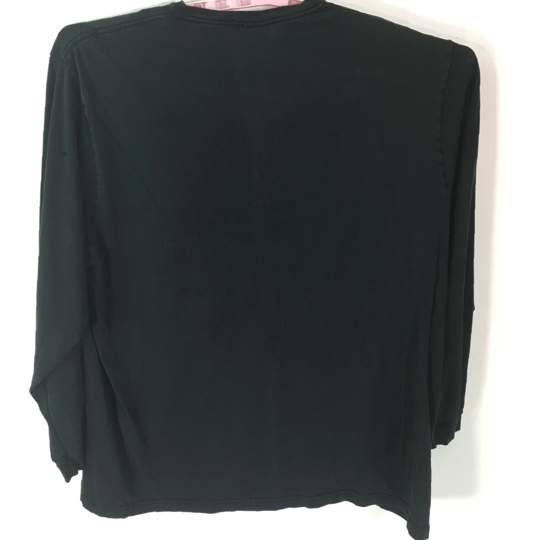 Vintage Puritan Men's Shirt T-Shirt Long Sleeve Crew Neck Black 2X Regular 100% Cotton Breathable Mens Size US XXL / EU 58 / 5 - 2 Thumbnail
