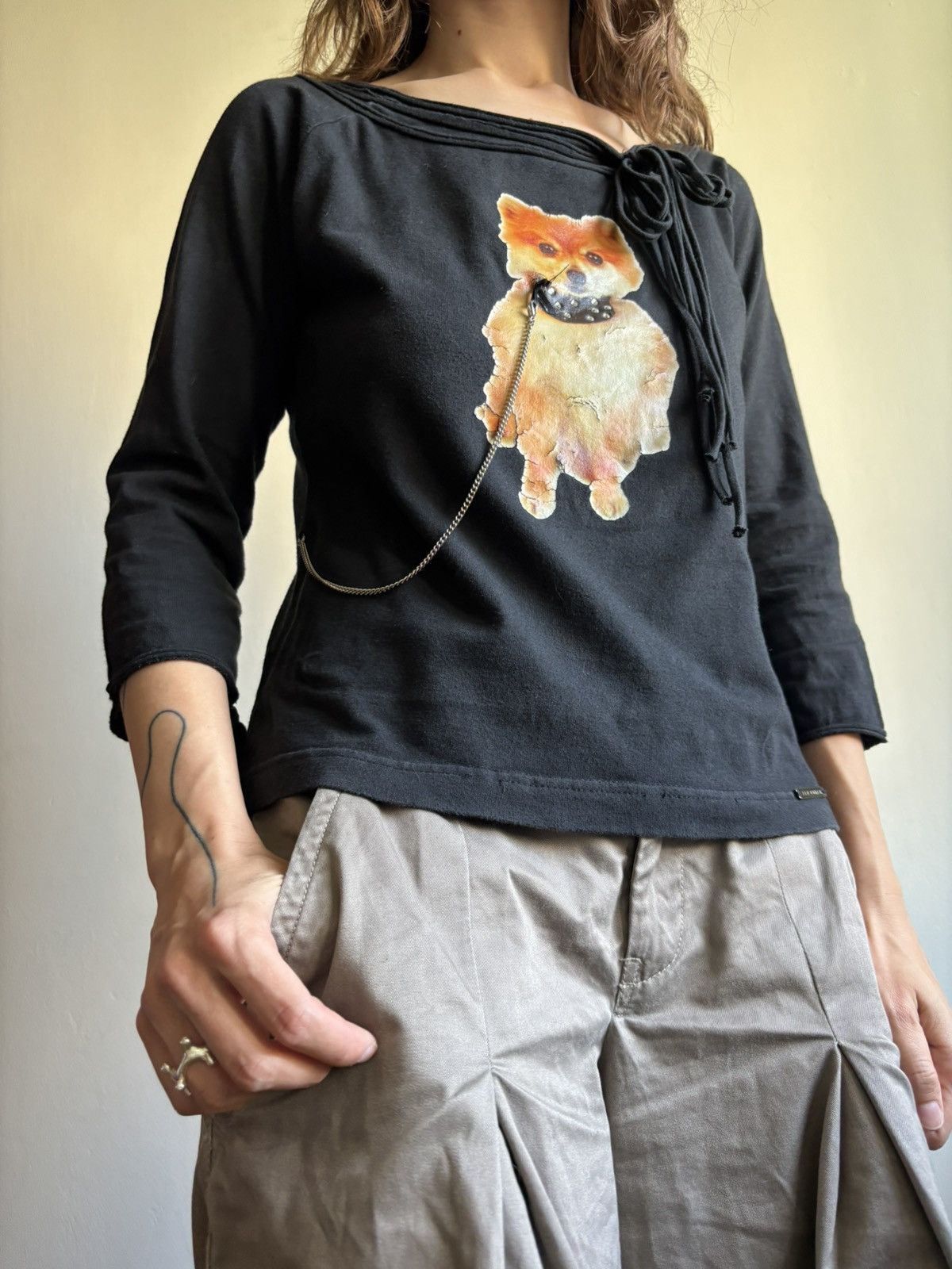 Ted Baker × Vintage Vintage t-shirt dog chain cute cyber y2k Size S / US 4 / IT 40 - 4 Thumbnail