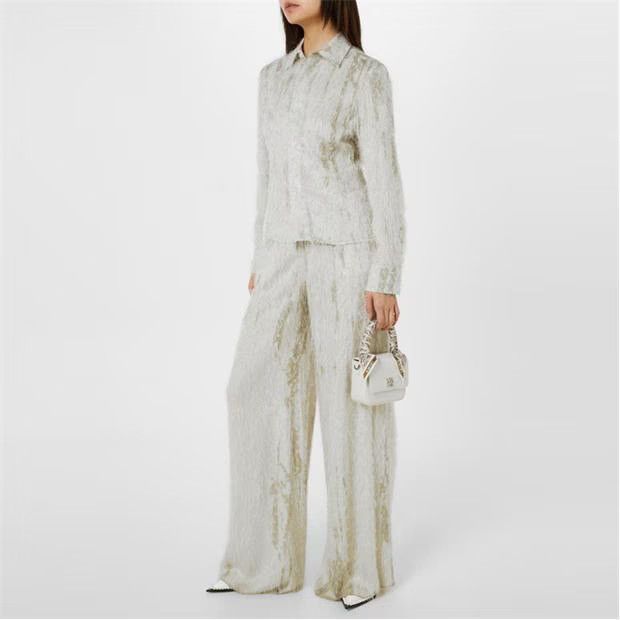 Amiri o1g2r1mq0824 Eyelash Button Down Shirt in Cream Size S / US 4 / IT 40 - 4 Thumbnail